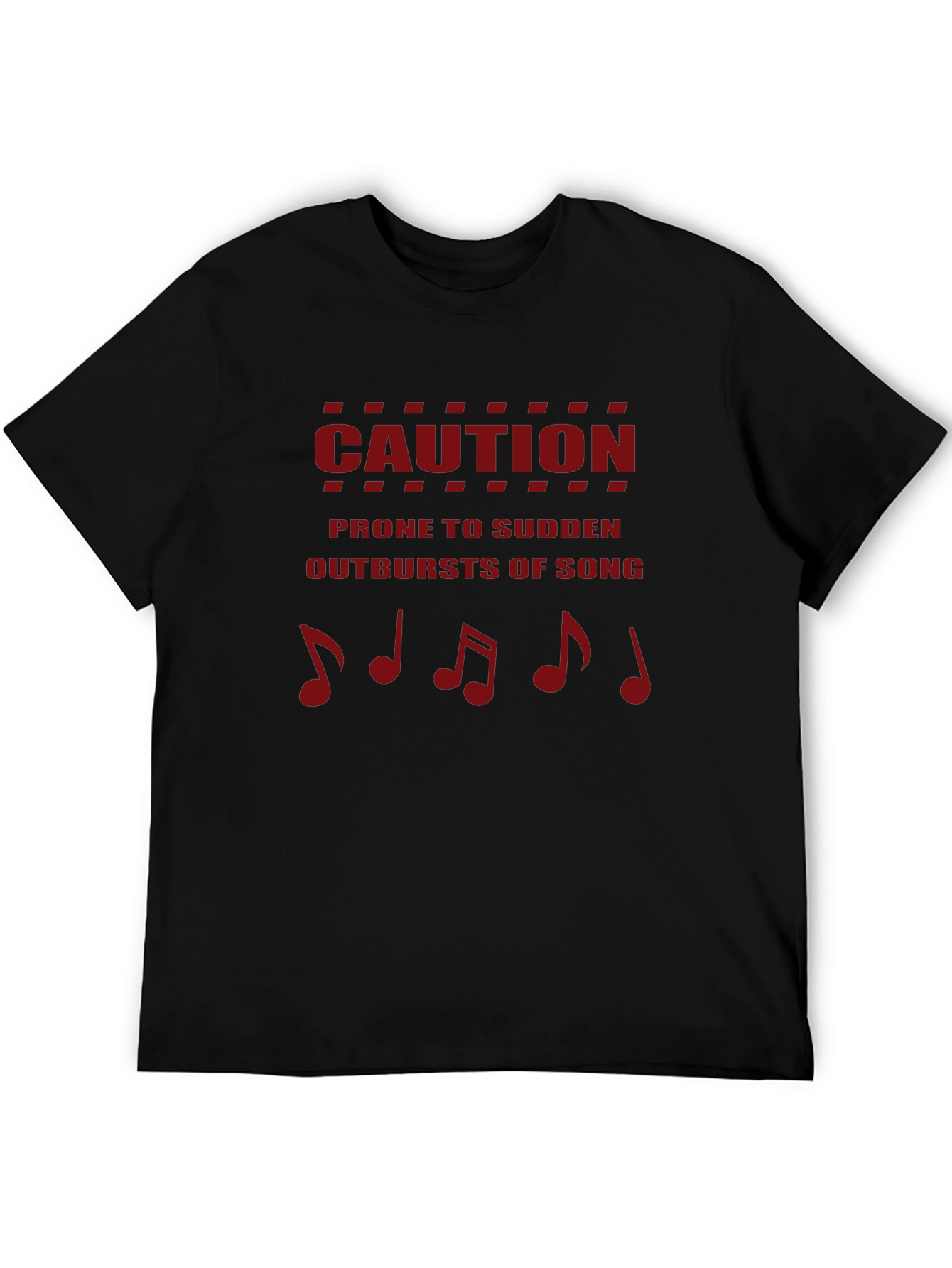 Caution Outbursts of Song Mens T-Shirt
