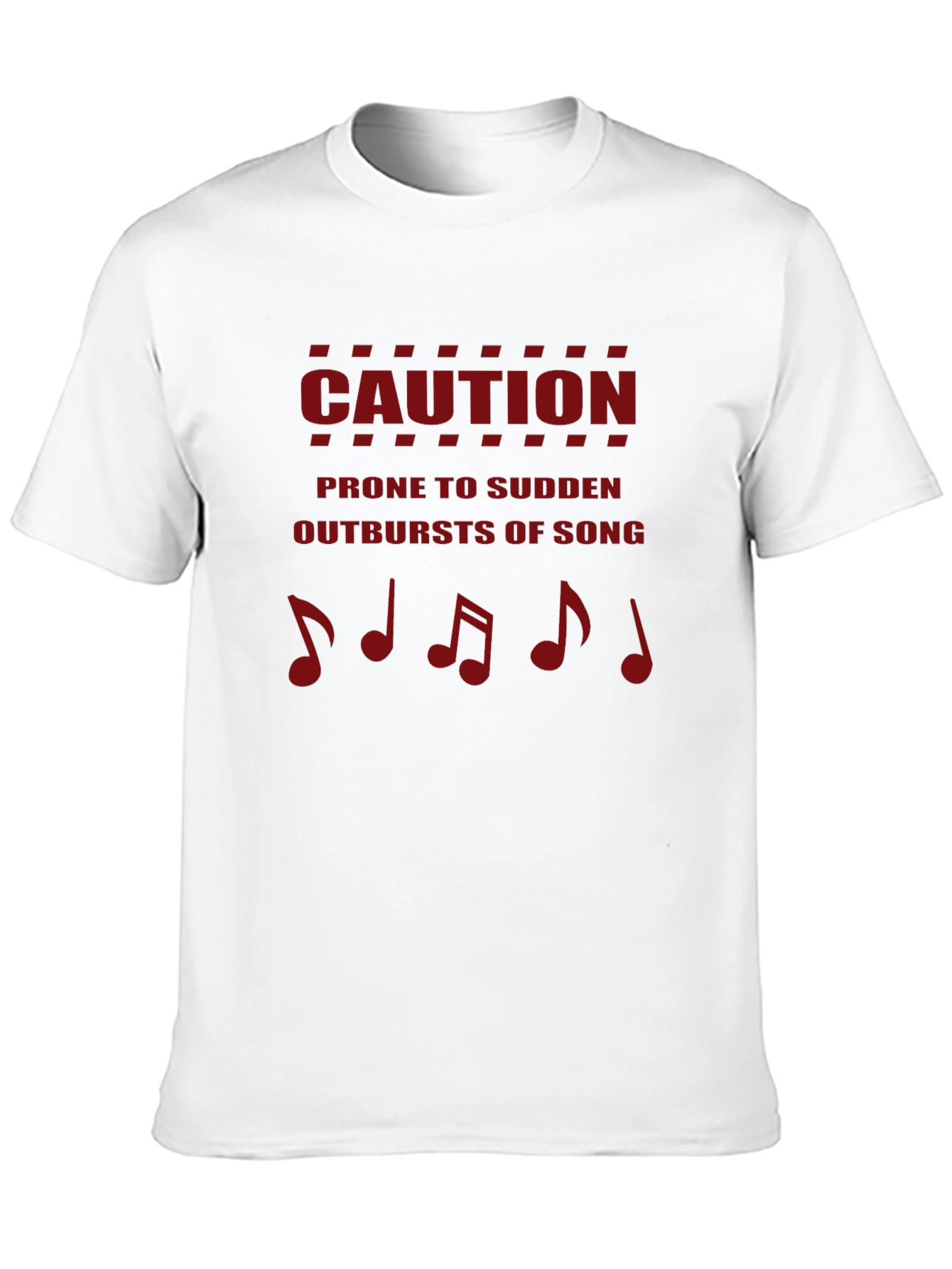 Caution Outbursts of Song Mens T-Shirt
