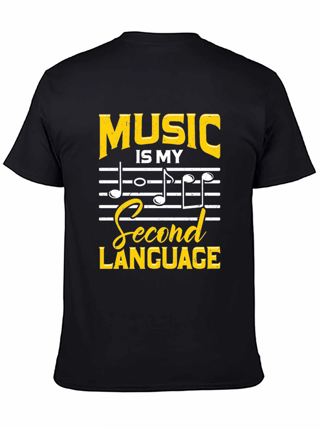 Music is My Second Language Graphic T-Shirt