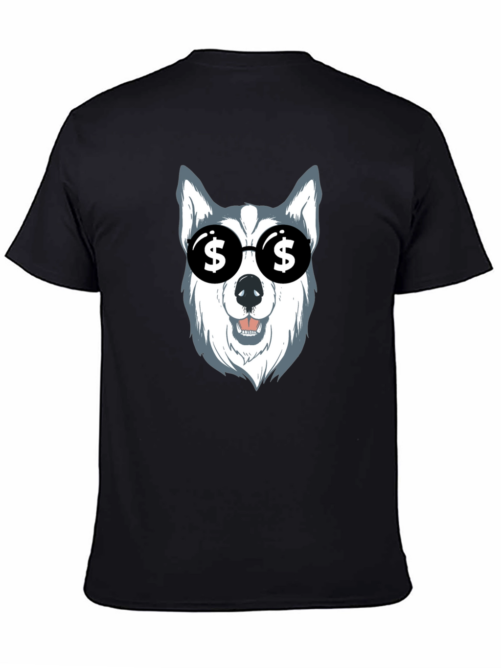 Dog with Dollar Sign Sunglasses Graphic Tee