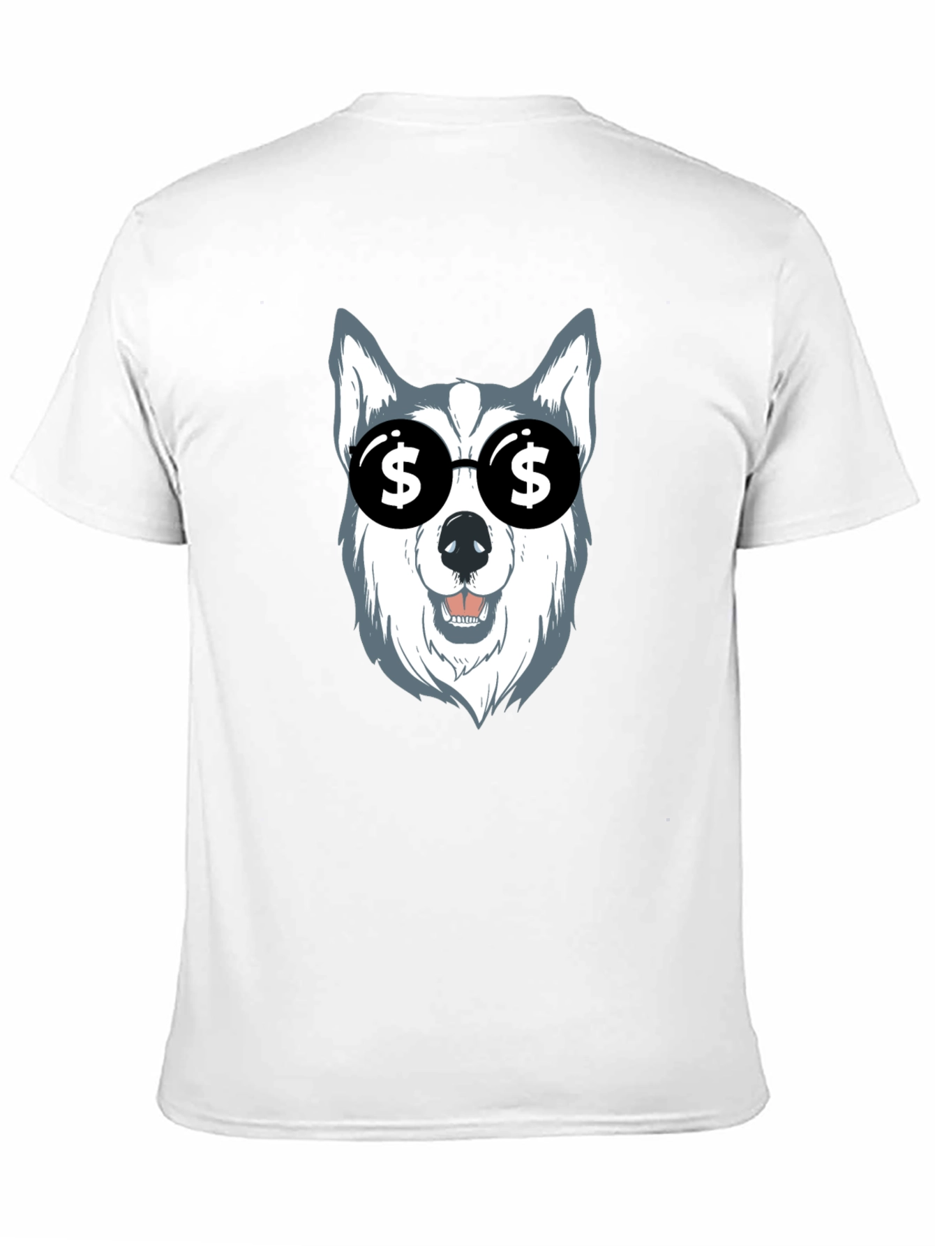 Dog with Dollar Sign Sunglasses Graphic Tee