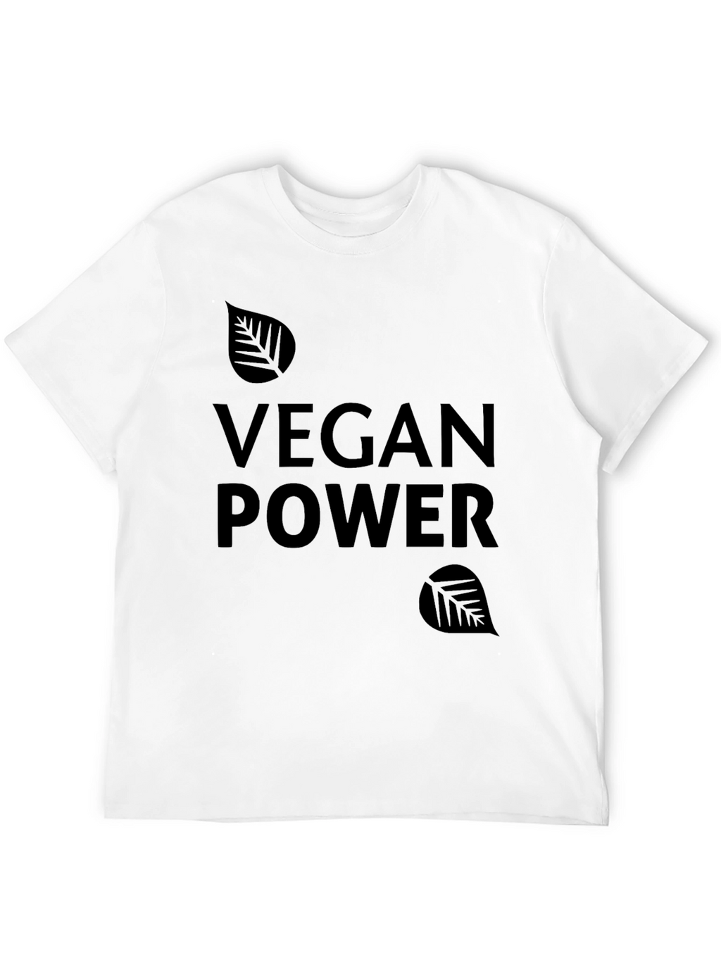 Vegan Power Black Graphic Tee Shirt