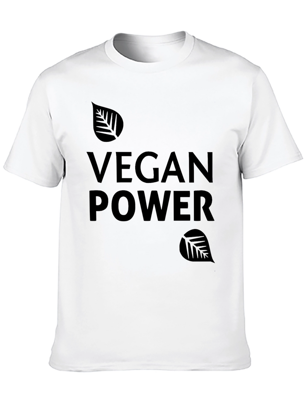 Vegan Power Black Graphic Tee Shirt