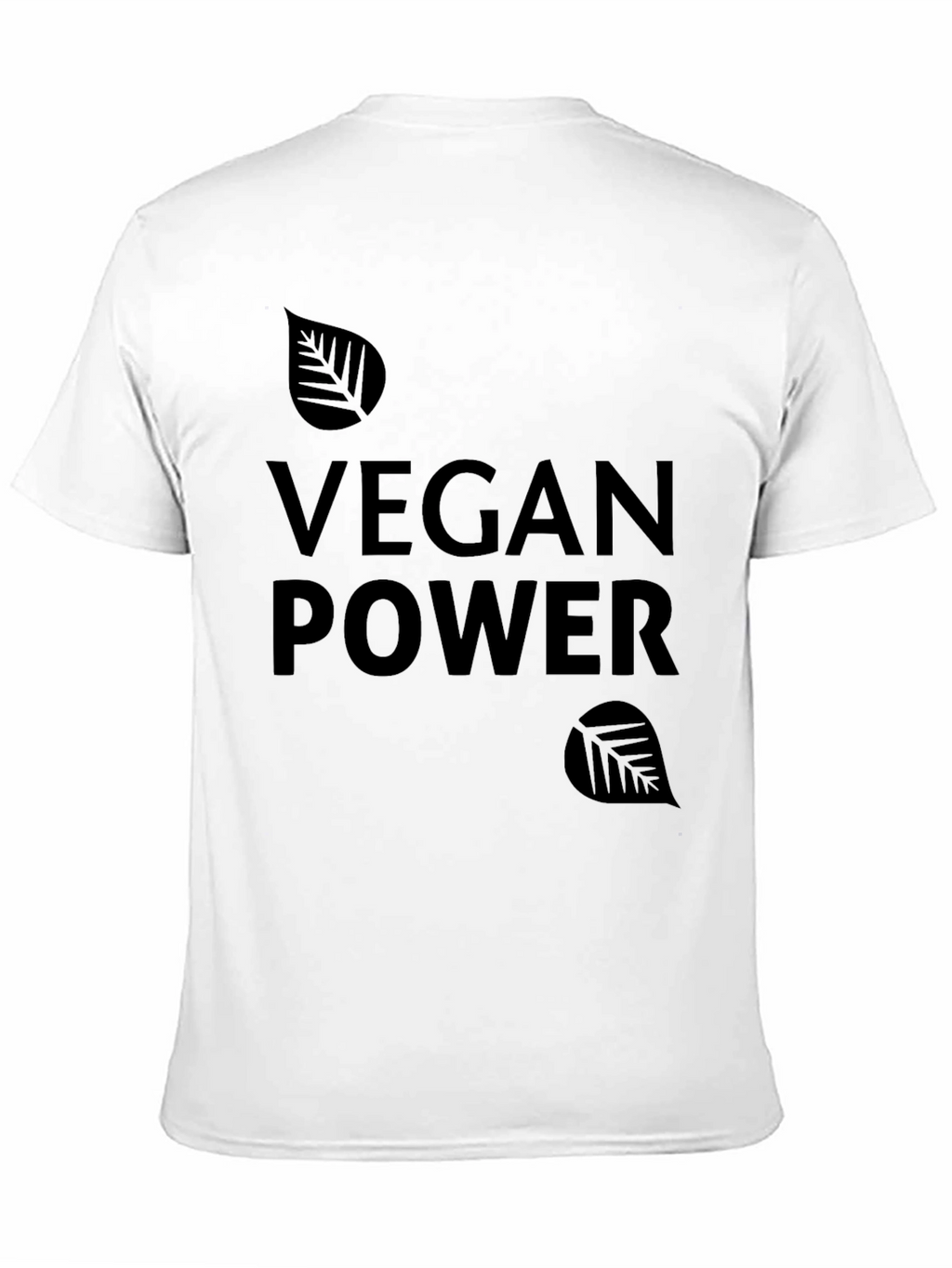 Vegan Power Black Graphic Tee Shirt