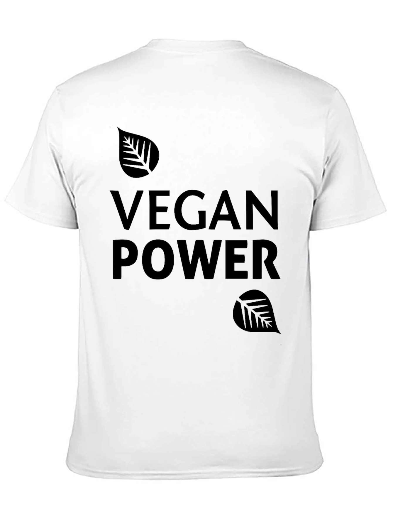 Vegan Power Black Graphic Tee Shirt