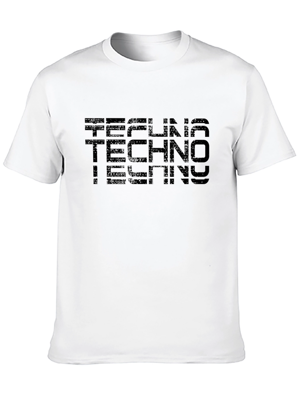 Techno Graphic T-Shirt - Black Cotton Tee