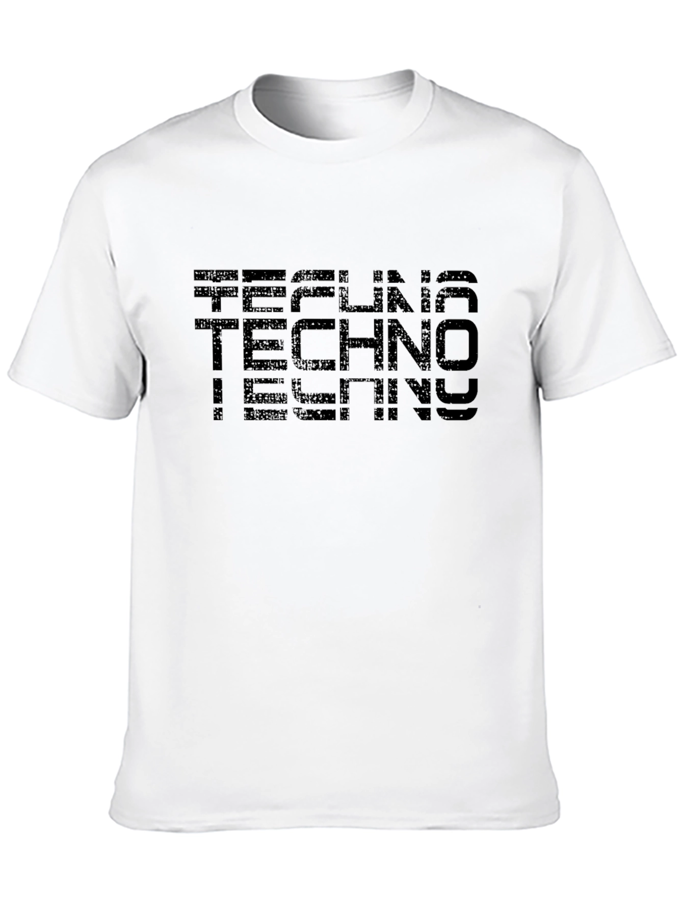 Techno Graphic T-Shirt - Black Cotton Tee