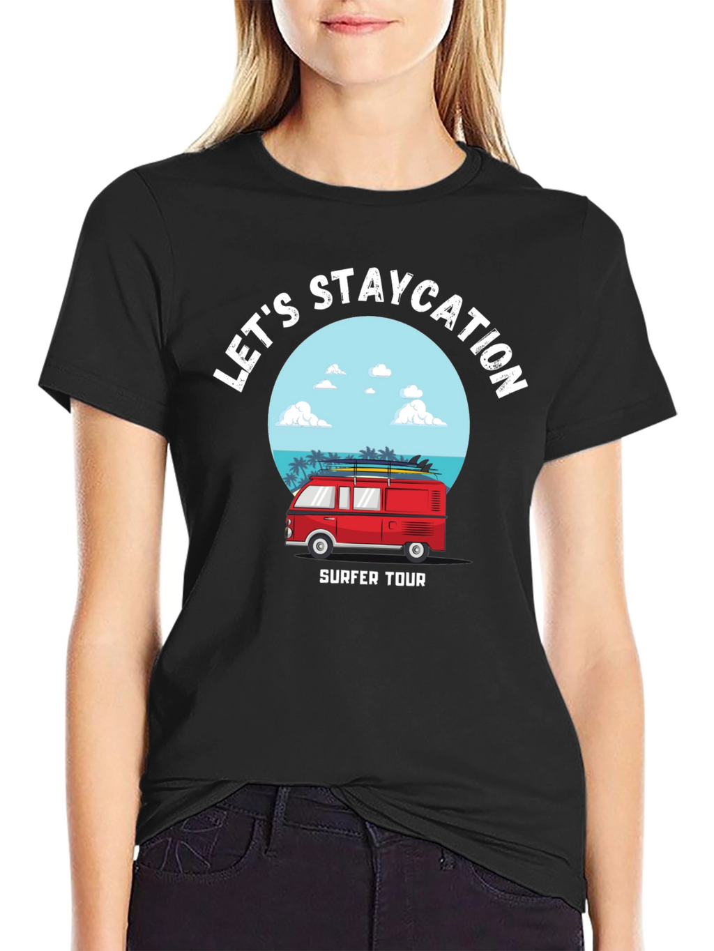 Staycation Surfer Tour Graphic Tee