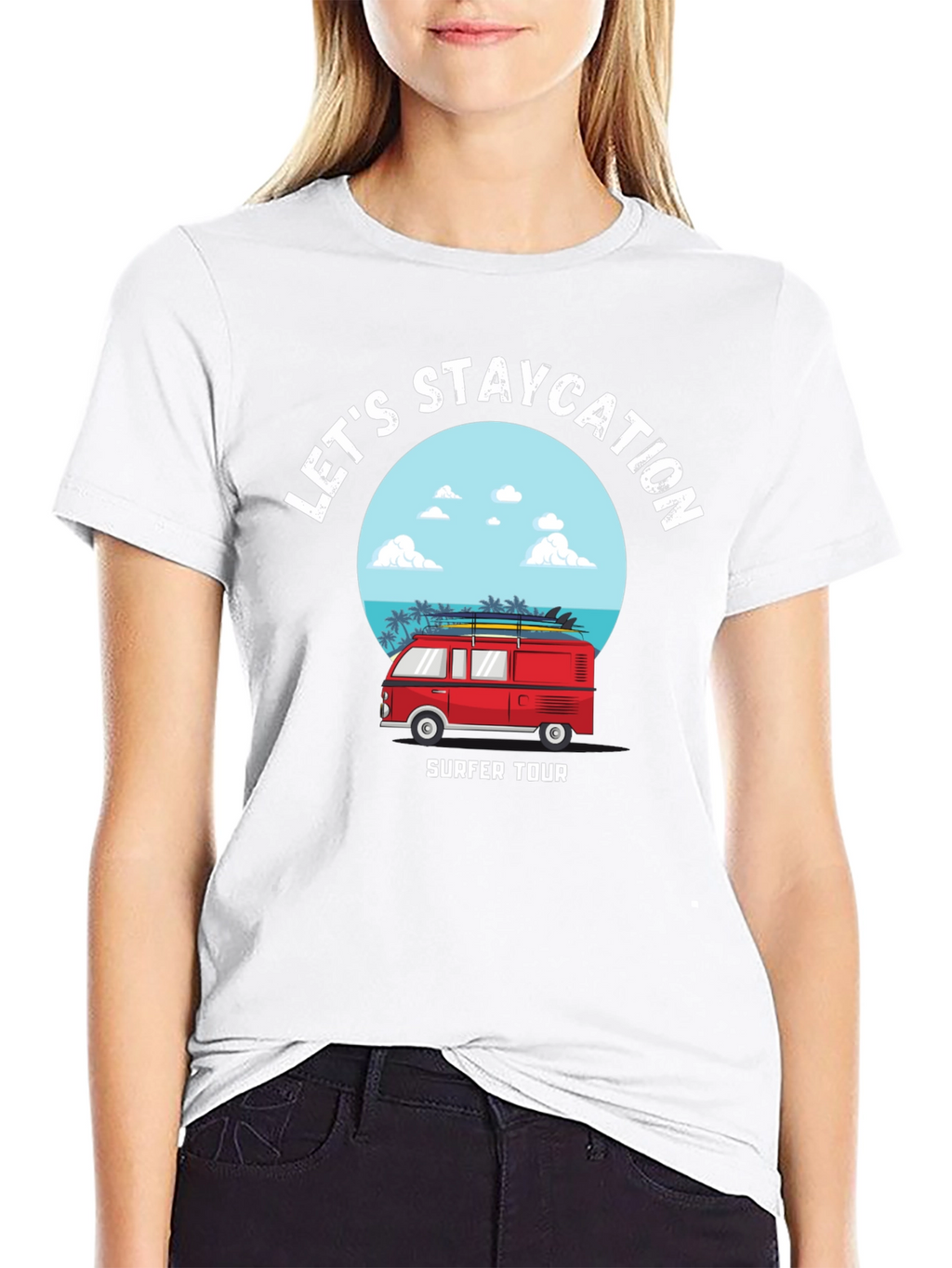 Staycation Surfer Tour Graphic Tee