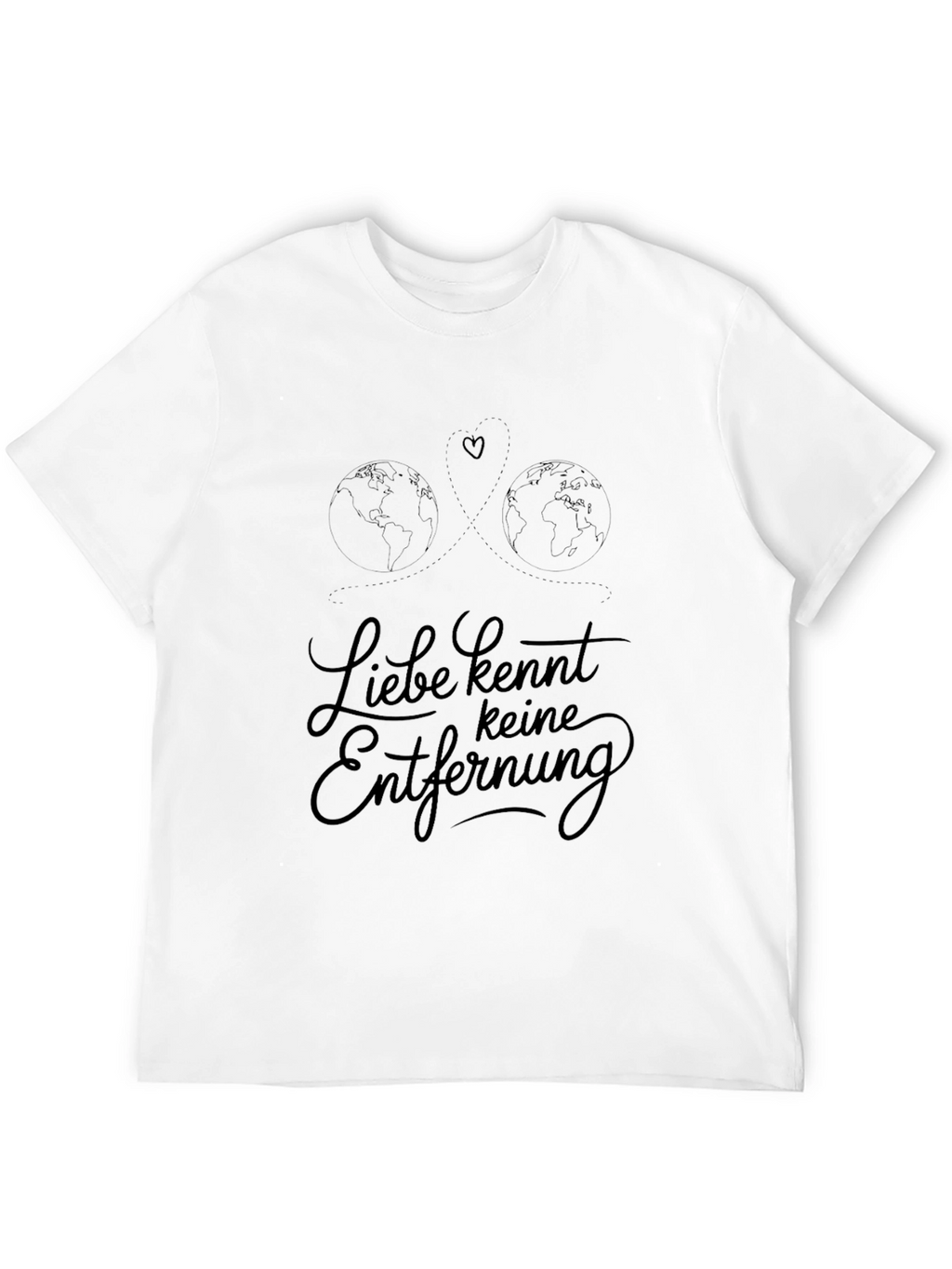 Liebe Kennt Keine Entfernung Black T-Shirt
