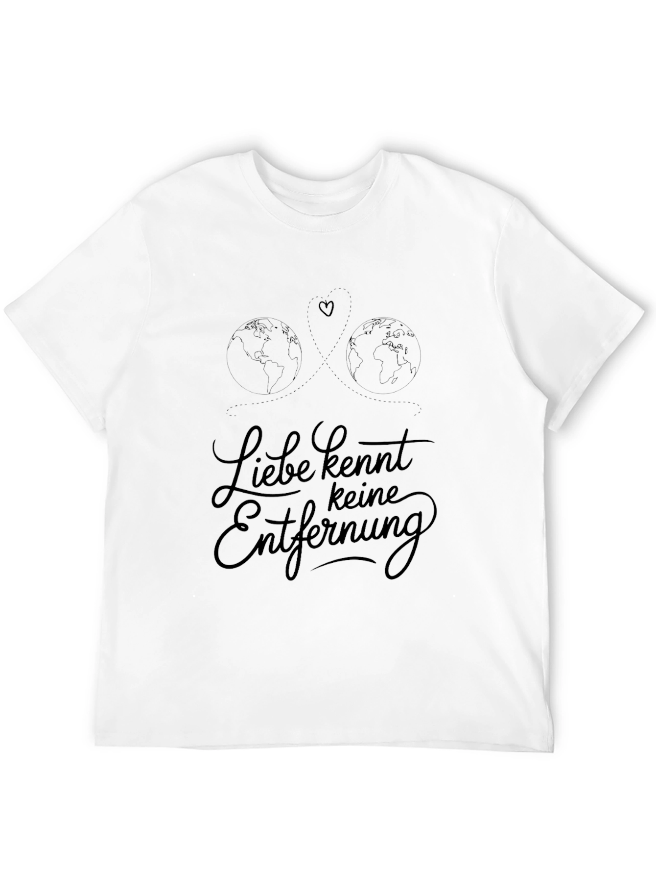 Liebe Kennt Keine Entfernung Black T-Shirt