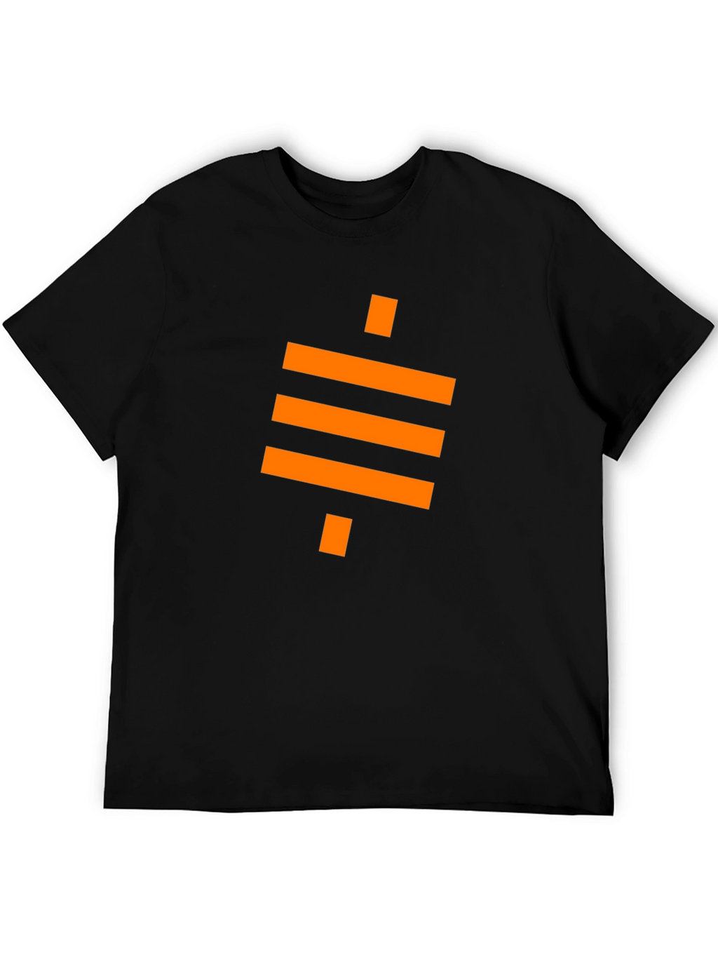 Modern Geometric Black T-Shirt