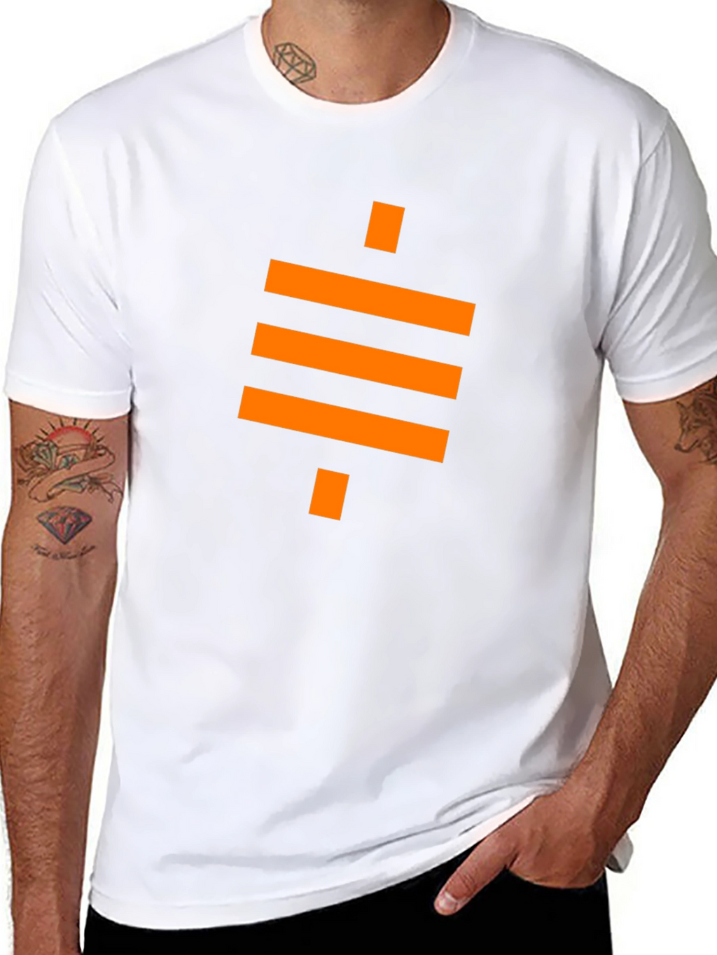 Modern Geometric Black T-Shirt