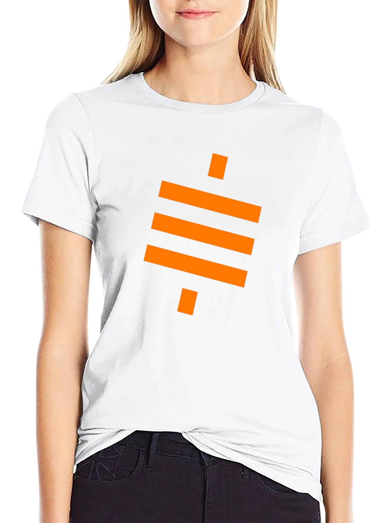 Modern Geometric Black T-Shirt