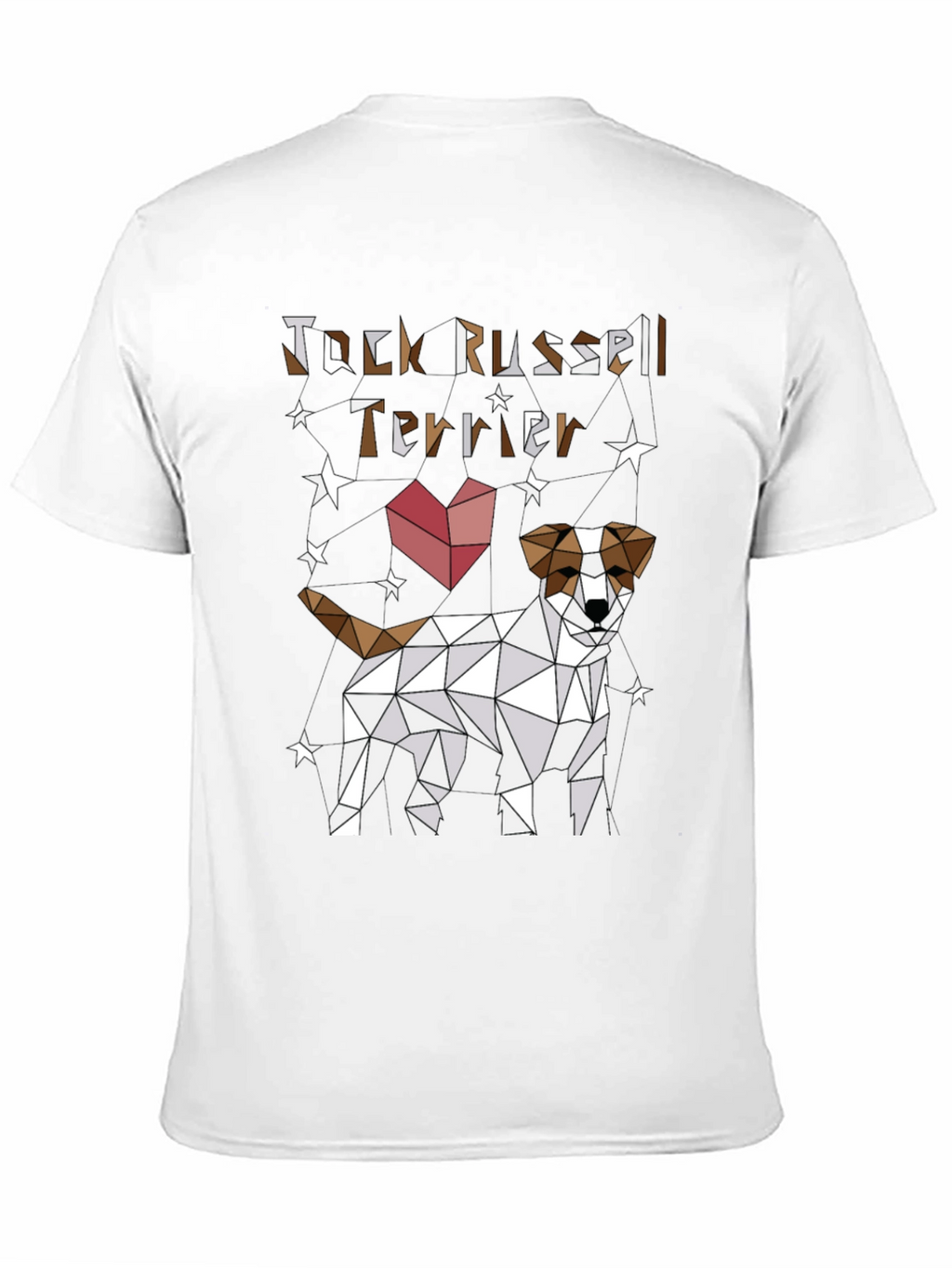 Jack Russell Terrier Geometric T-Shirt – Modern Dog Lover Tee