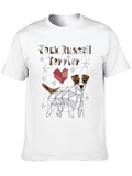 Jack Russell Terrier Geometric T-Shirt – Modern Dog Lover Tee