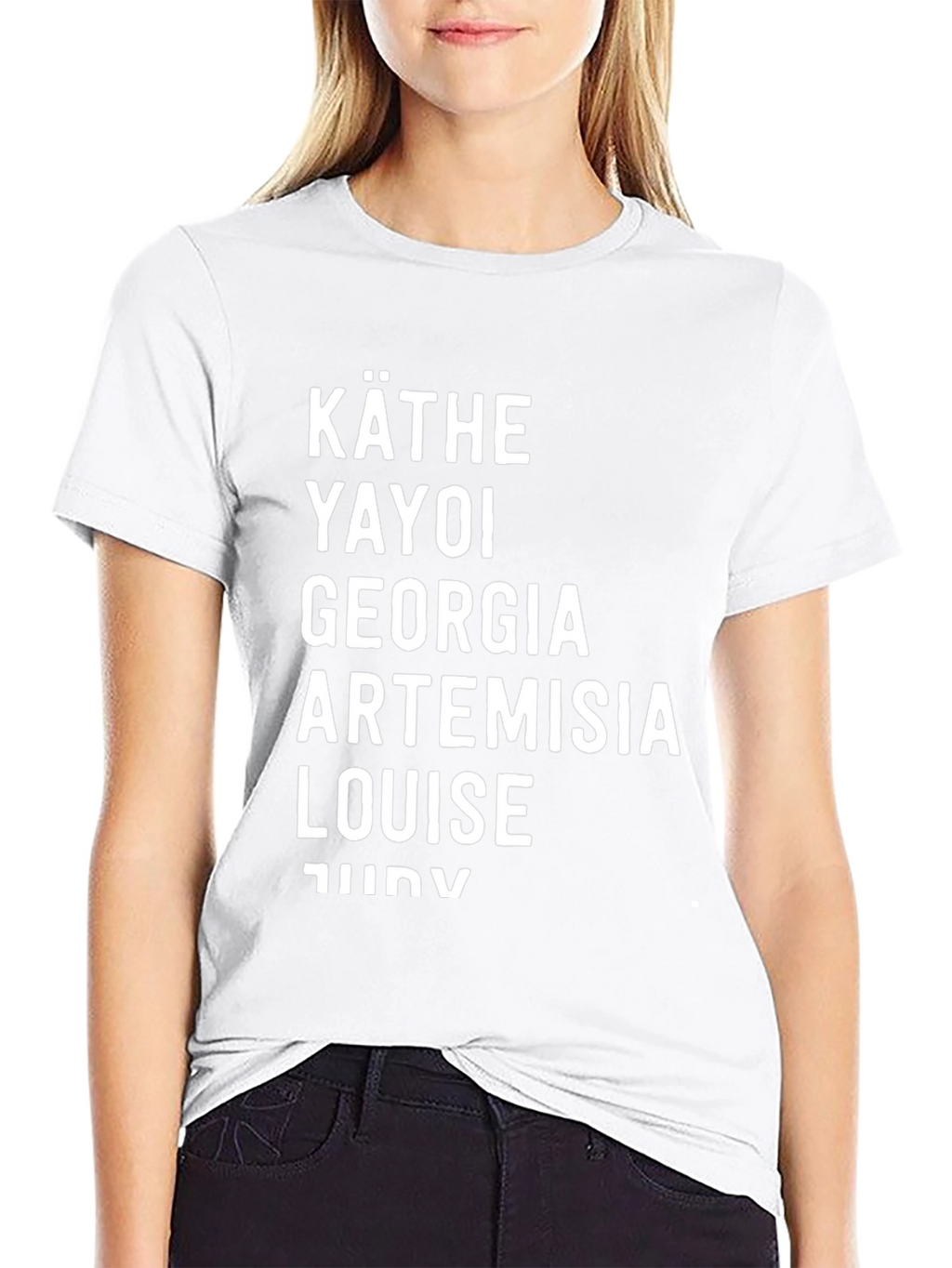 Painter Women Names Black T-Shirt