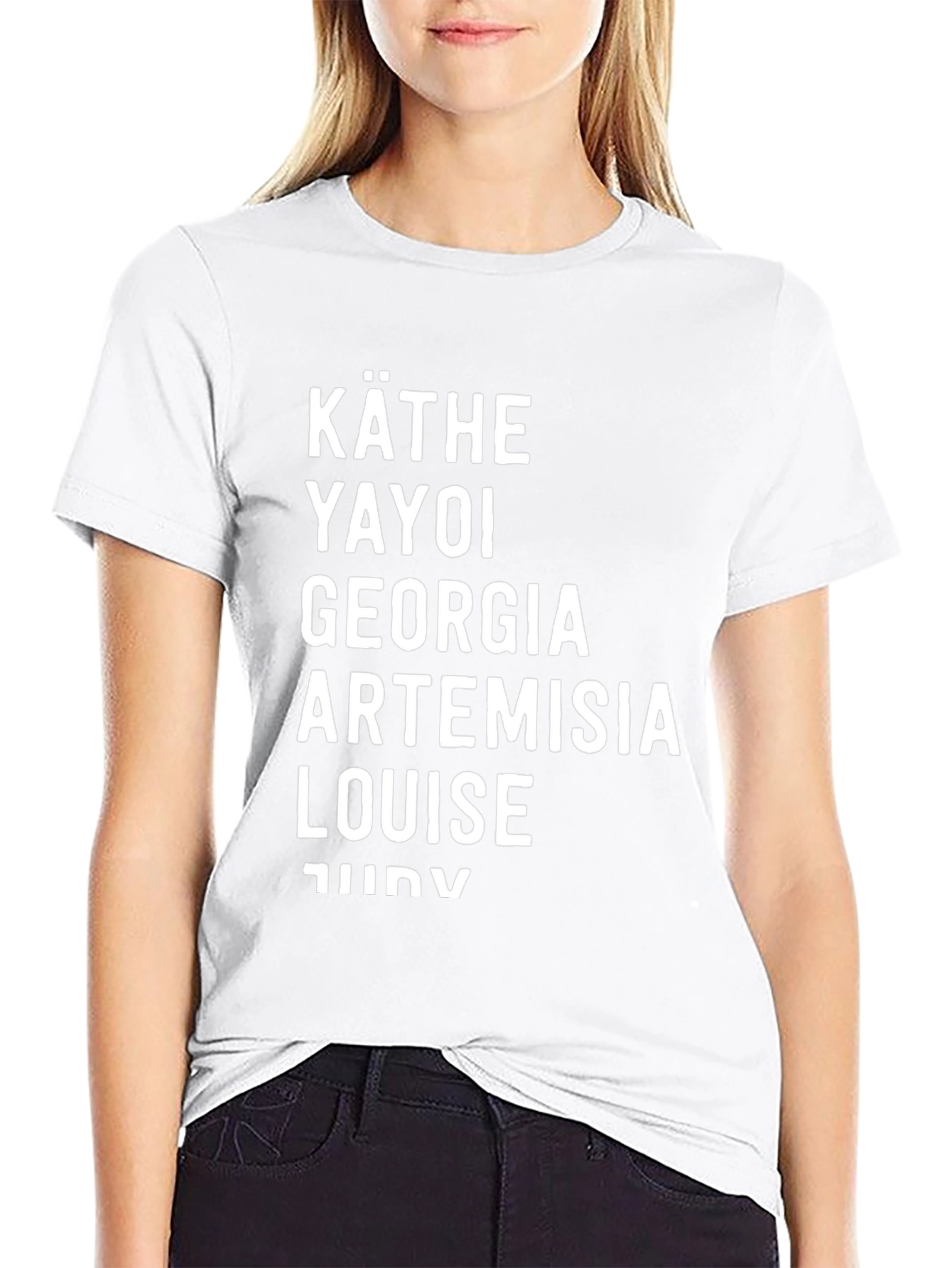 Painter Women Names Black T-Shirt