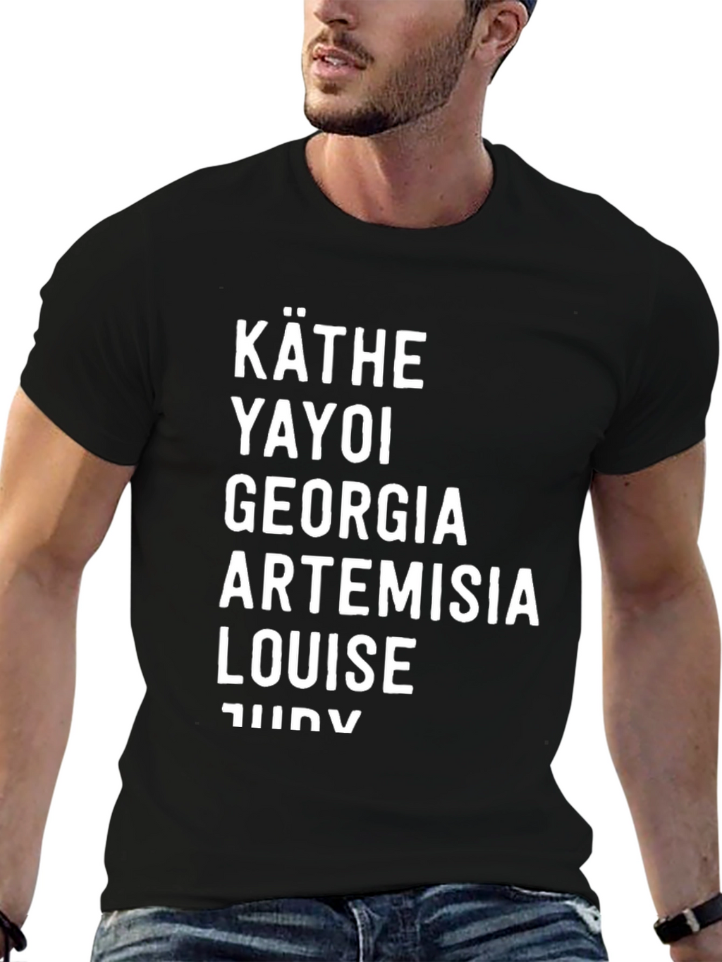 Painter Women Names Black T-Shirt