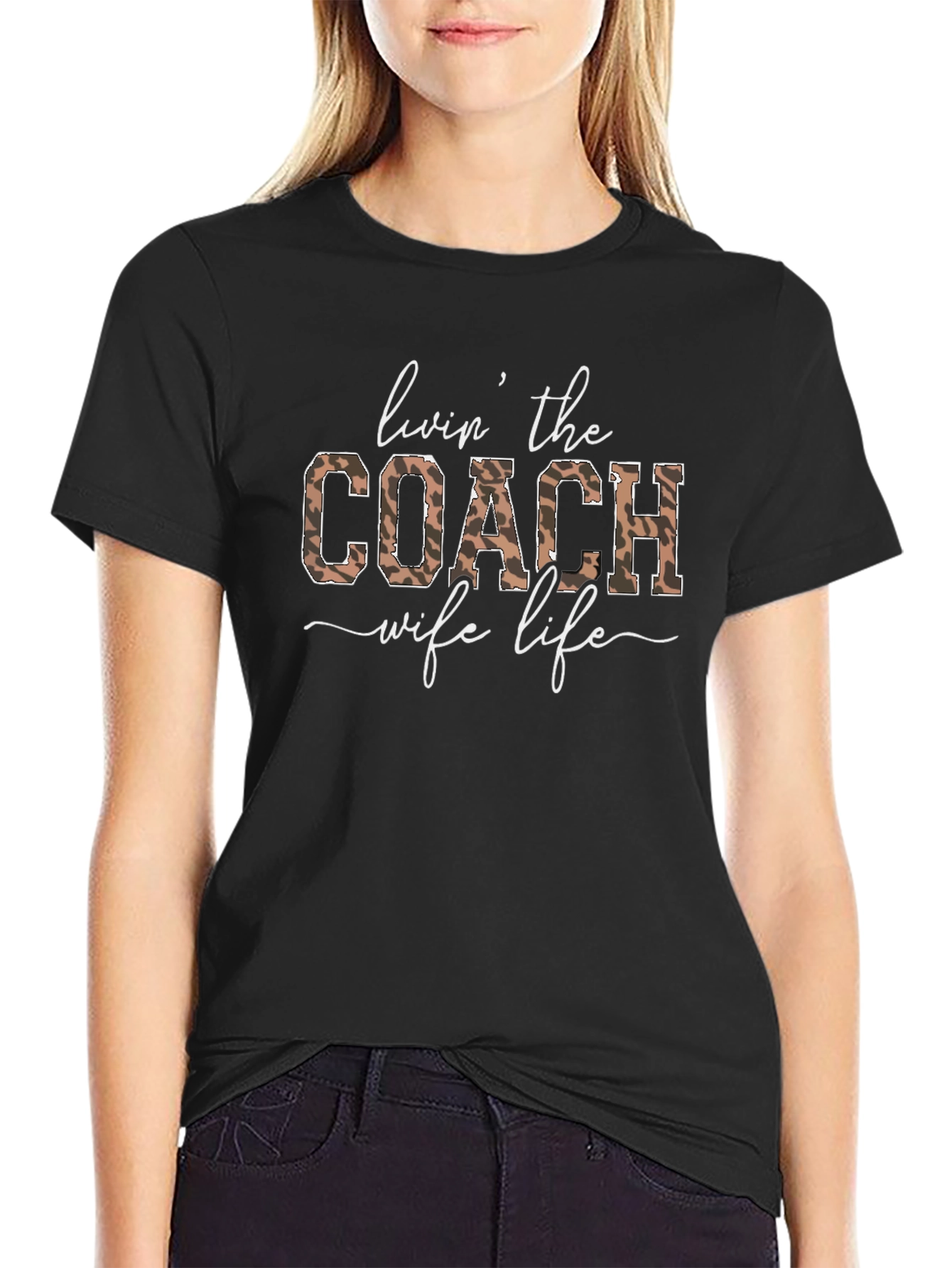 Livin The Coach Wife Life Graphic Tee