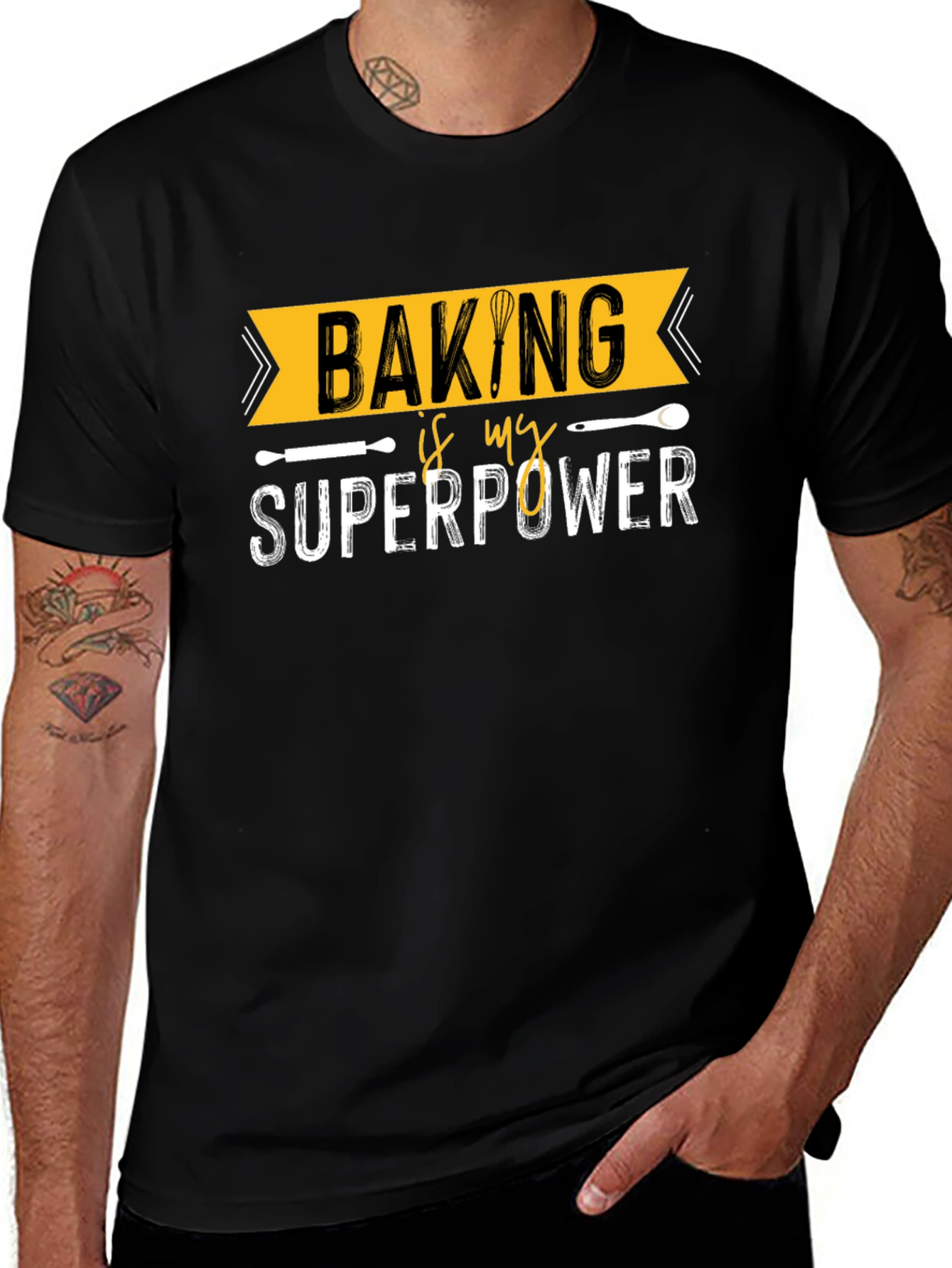 Baking is My Superpower Graphic Tee - Baker Shirt