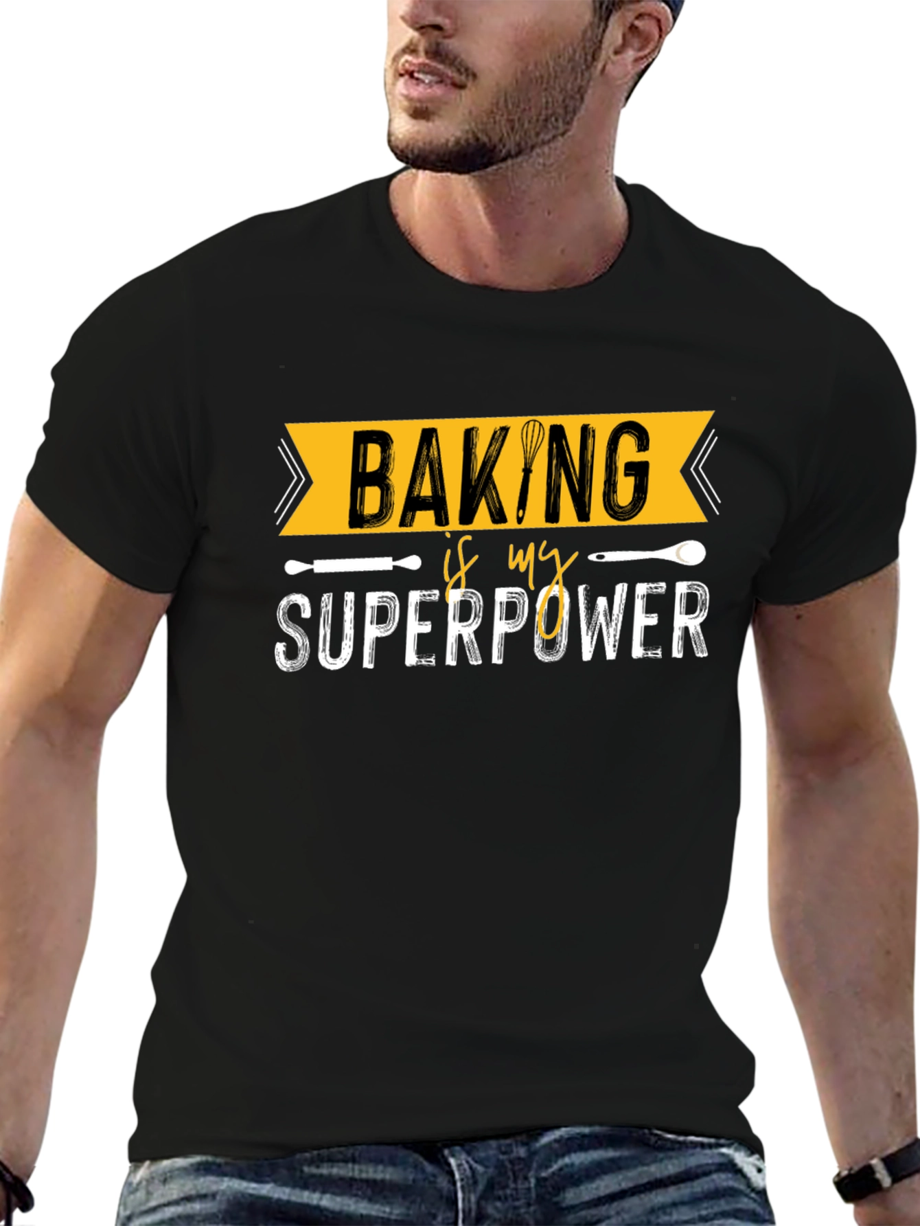 Baking is My Superpower Graphic Tee - Baker Shirt