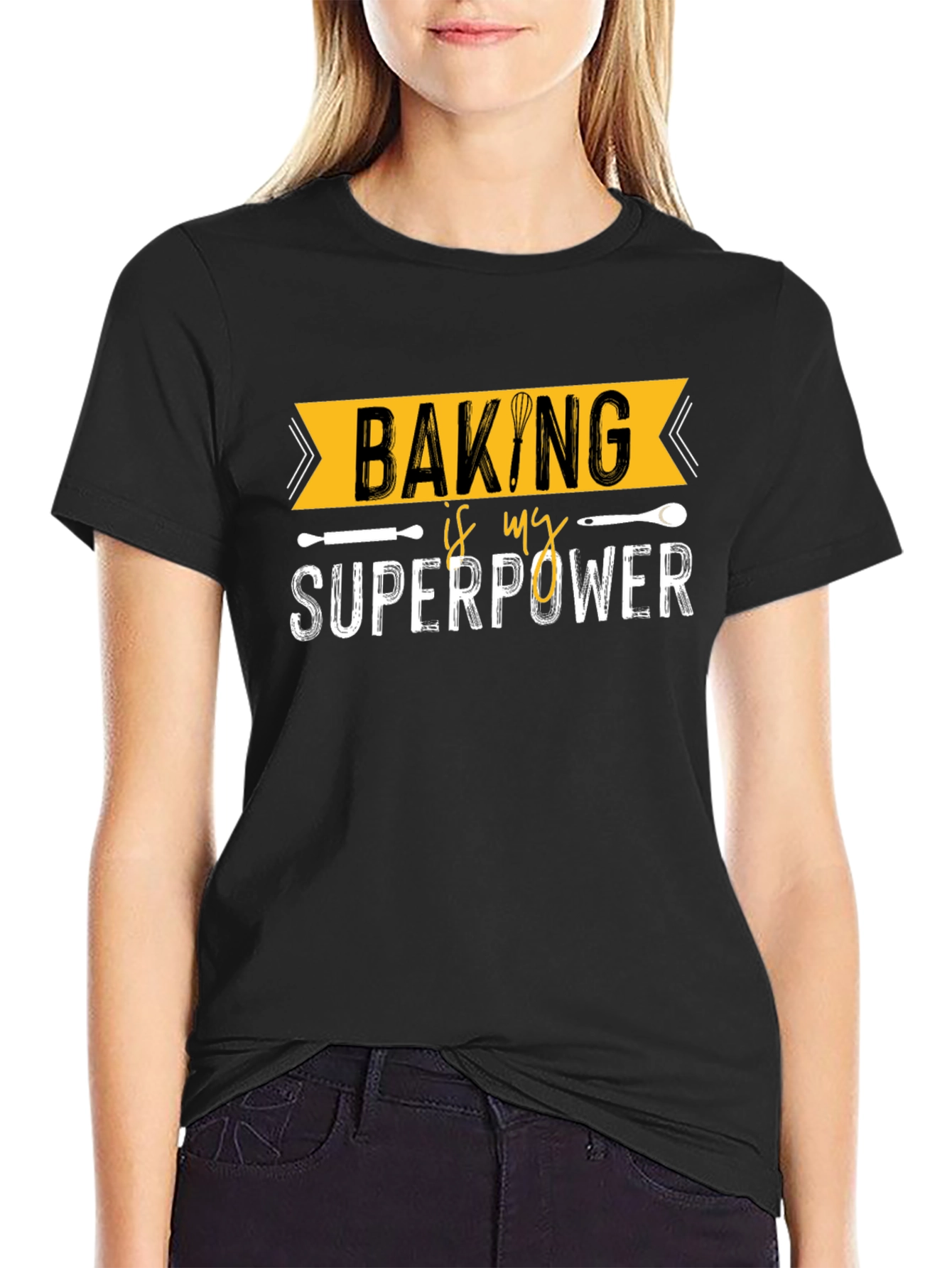 Baking is My Superpower Graphic Tee - Baker Shirt