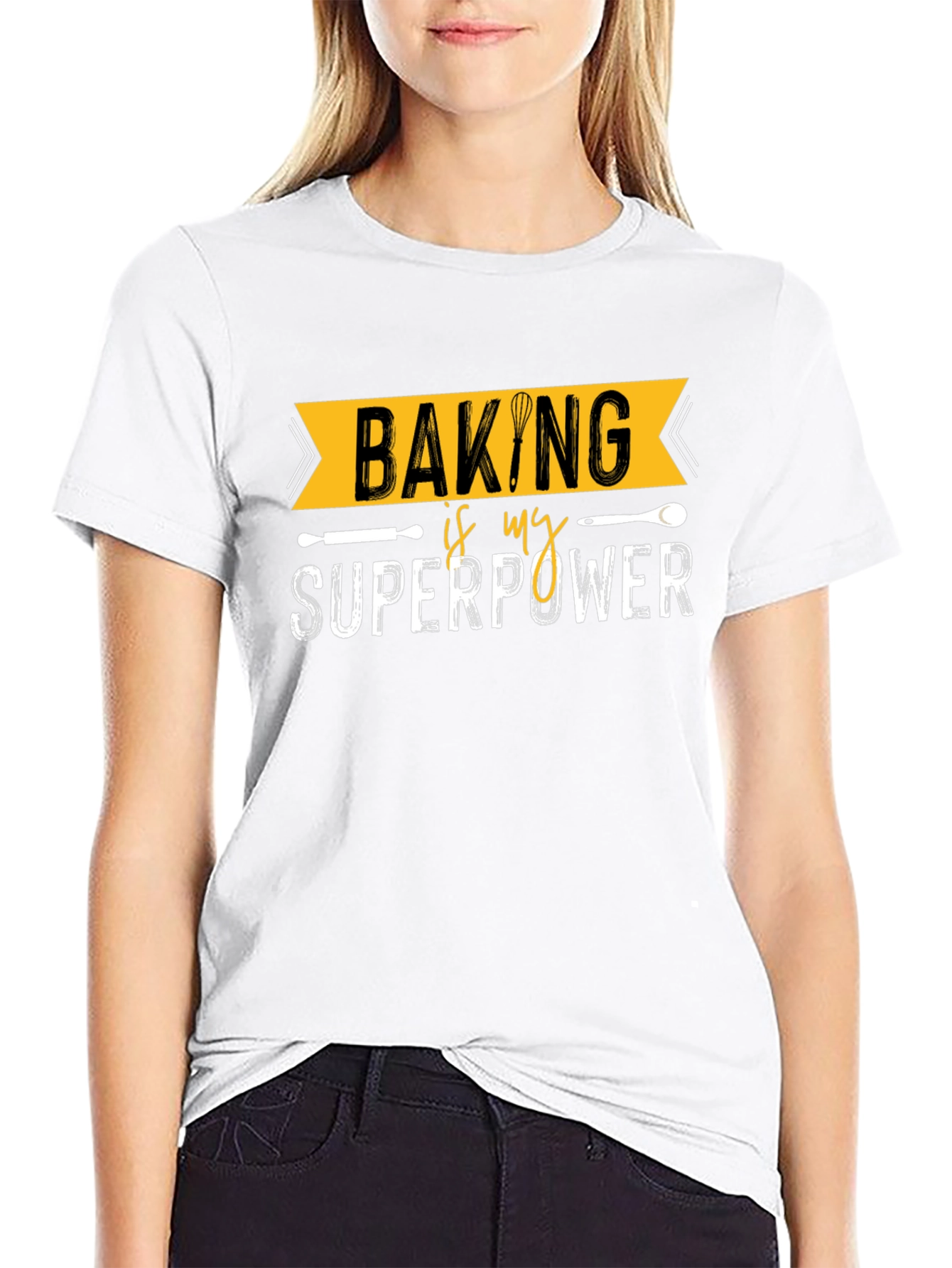 Baking is My Superpower Graphic Tee - Baker Shirt