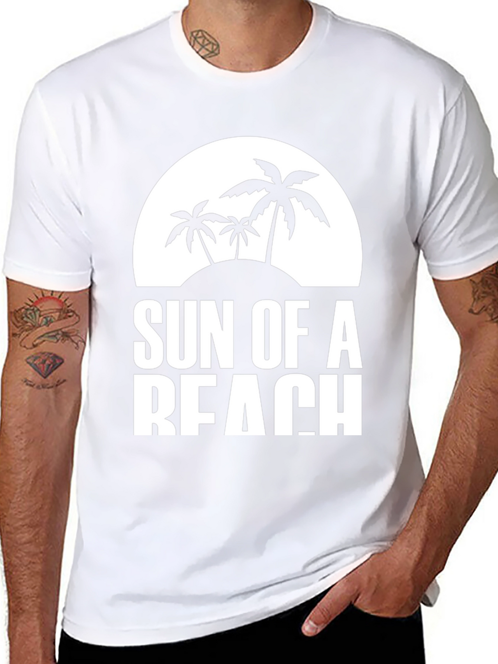 Sun of a Beach Graphic Tee - Black T-Shirt