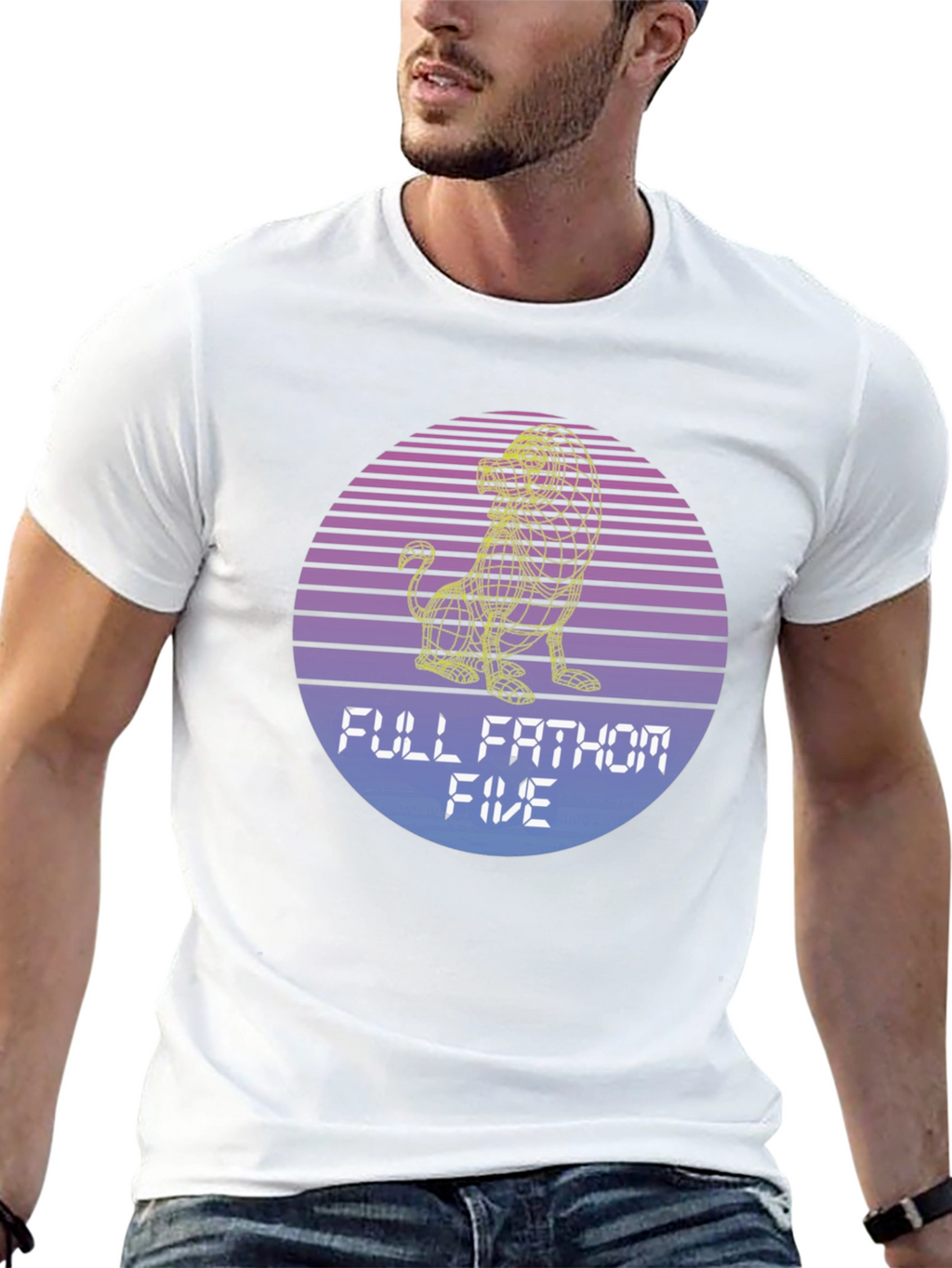 Retro Lion T-Shirt - Full Fathom Five Graphic Tee