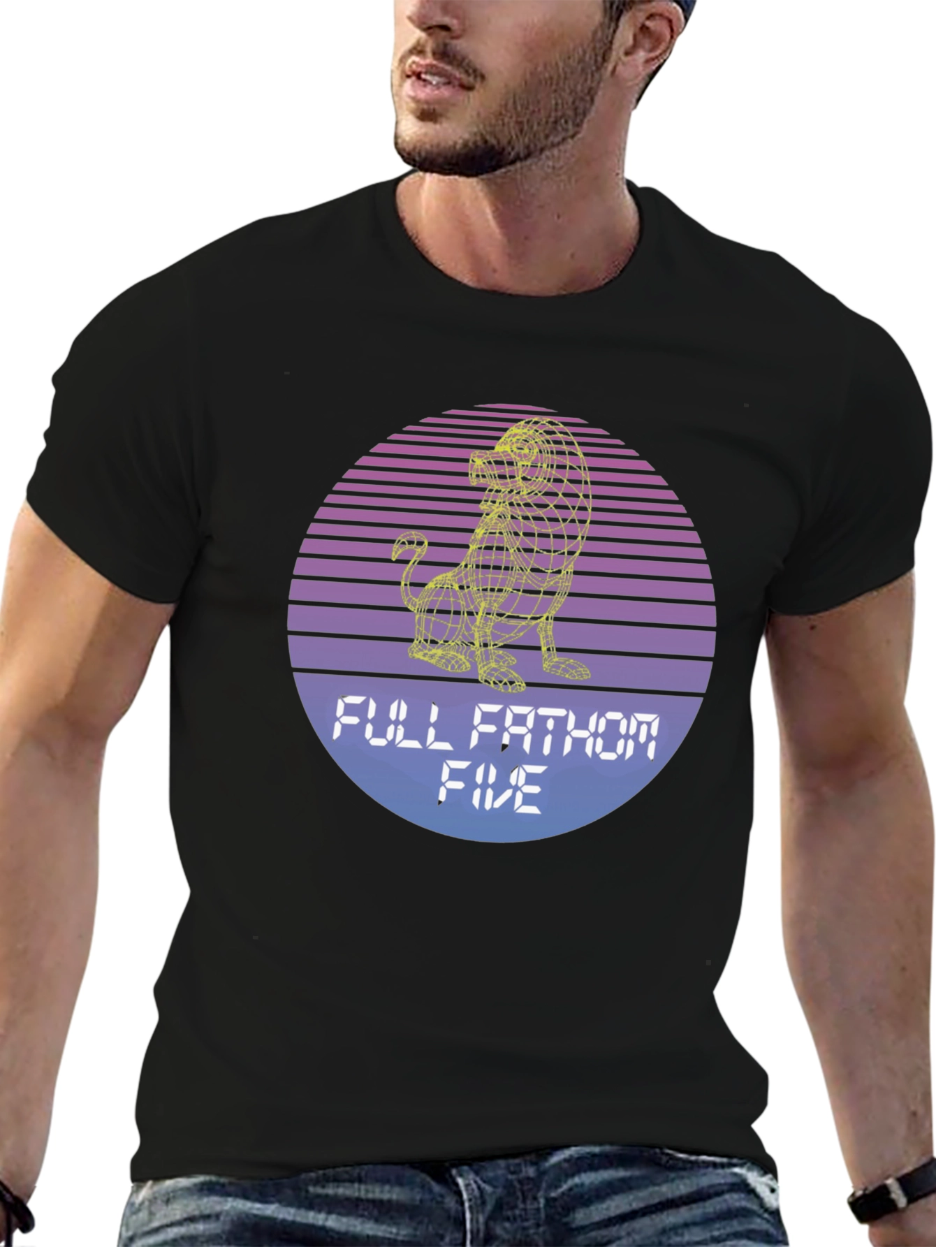 Retro Lion T-Shirt - Full Fathom Five Graphic Tee