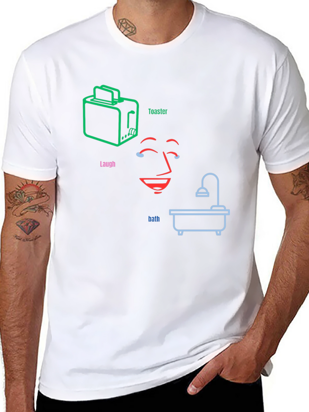 Laugh Toaster Bath Funny T-Shirt