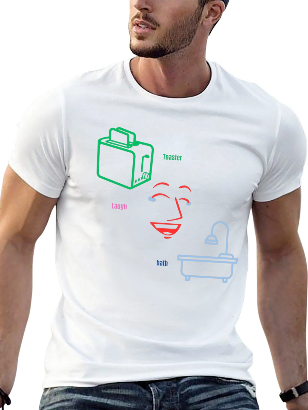 Laugh Toaster Bath Funny T-Shirt
