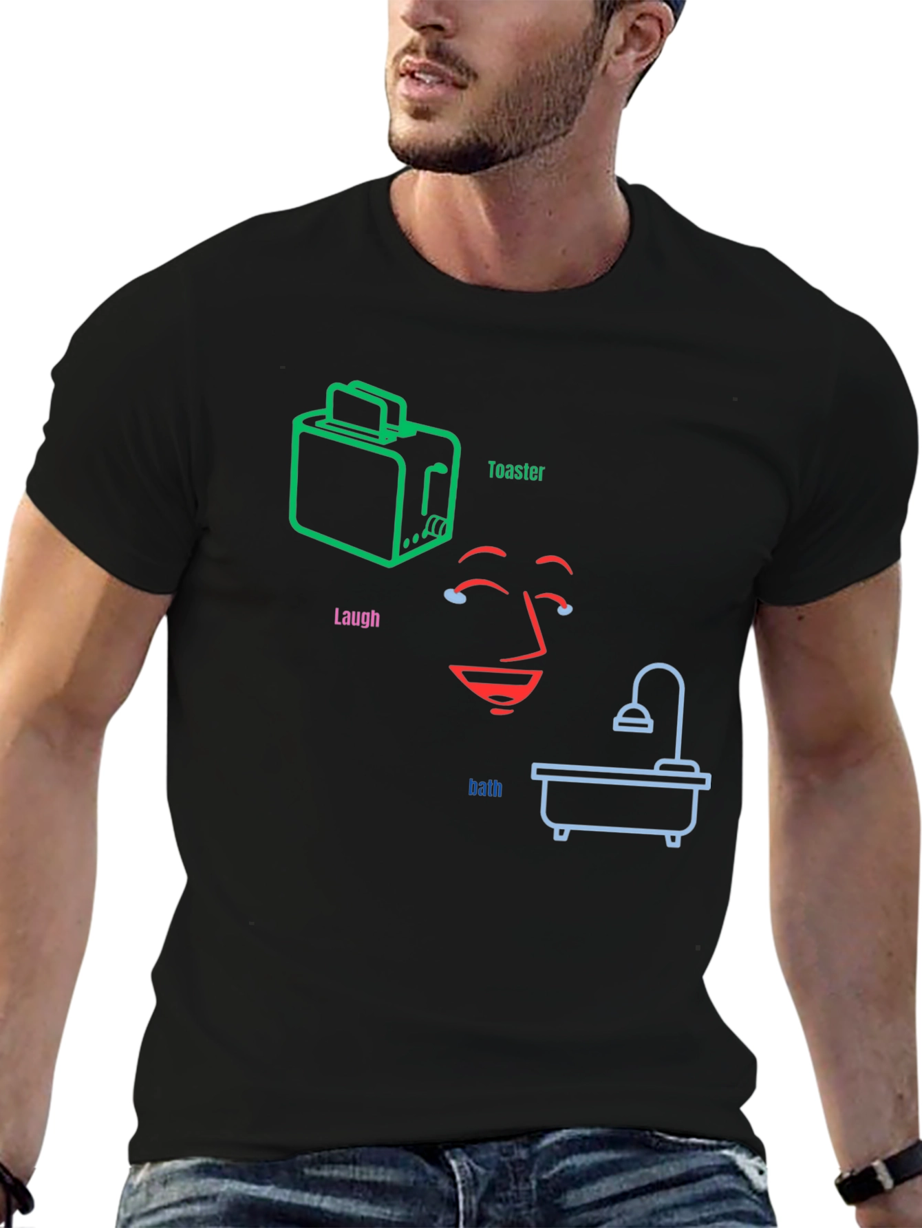 Laugh Toaster Bath Funny T-Shirt
