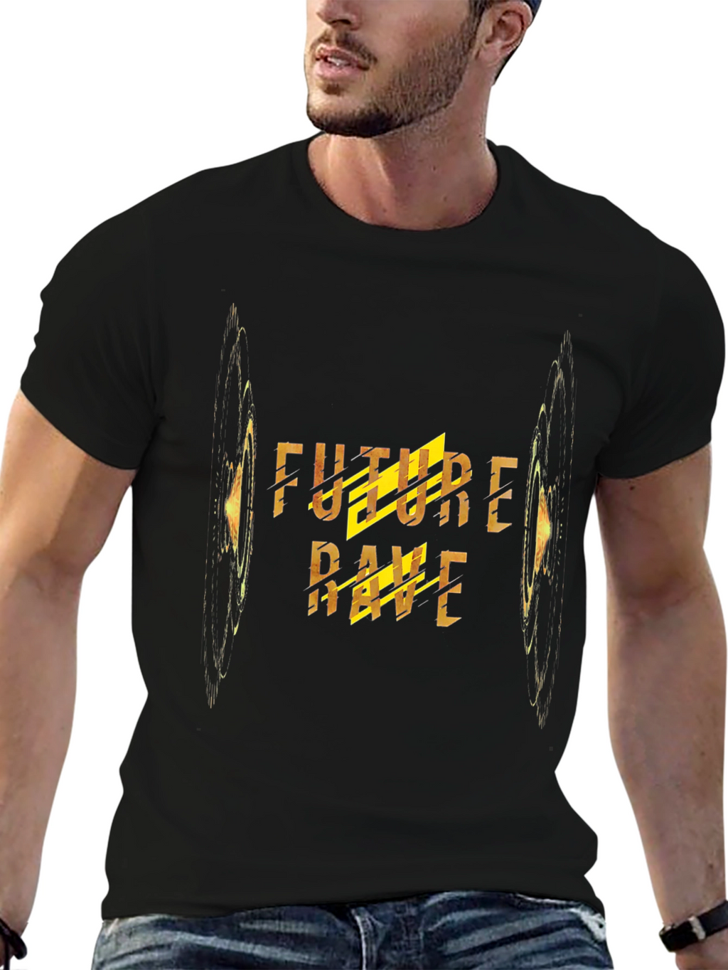 Future Rave Black T-Shirt - EDM Graphic Tee