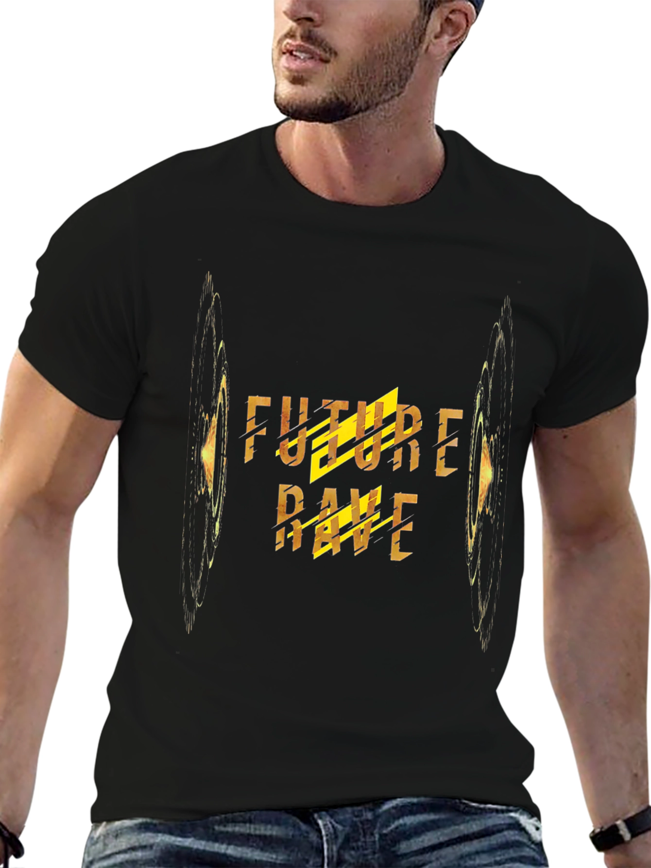 Future Rave Black T-Shirt - EDM Graphic Tee