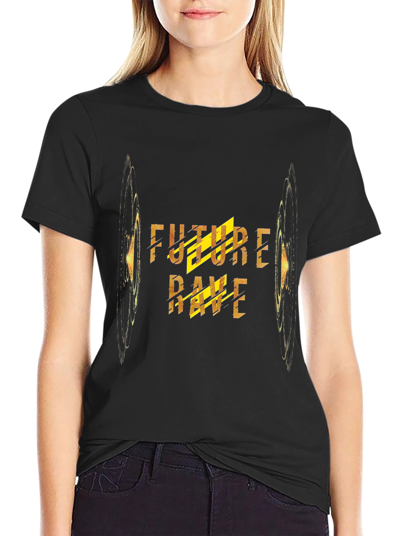 Future Rave Black T-Shirt - EDM Graphic Tee