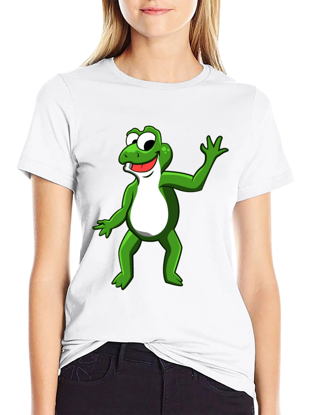 Frog Graphic T-Shirt - Funny Cartoon Style
