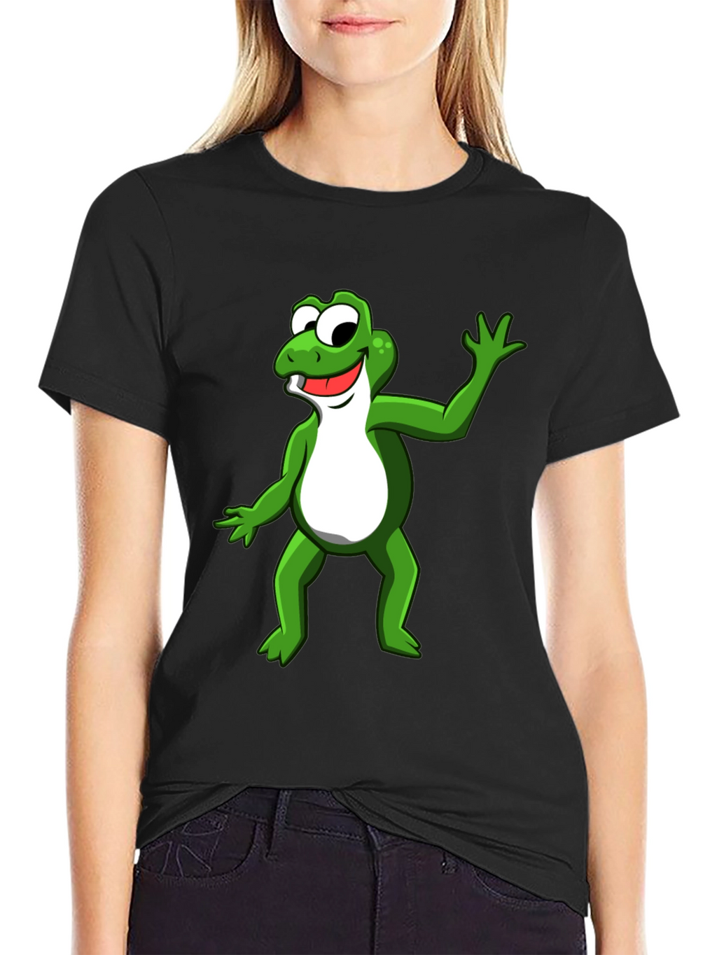 Frog Graphic T-Shirt - Funny Cartoon Style