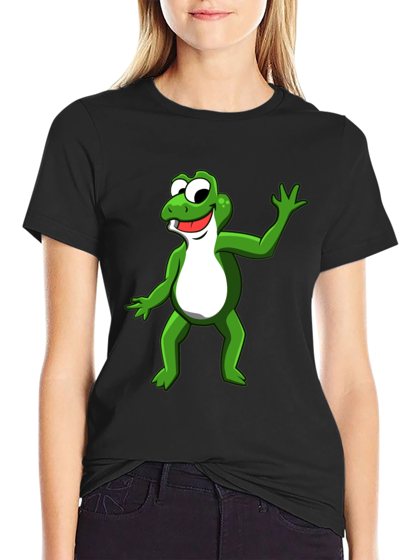 Frog Graphic T-Shirt - Funny Cartoon Style