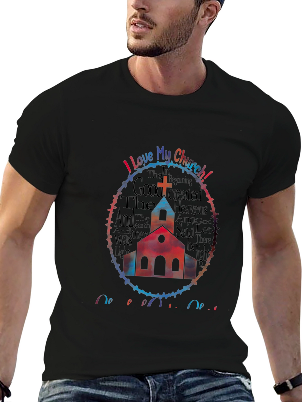 I Love My Church Graphic Tee
