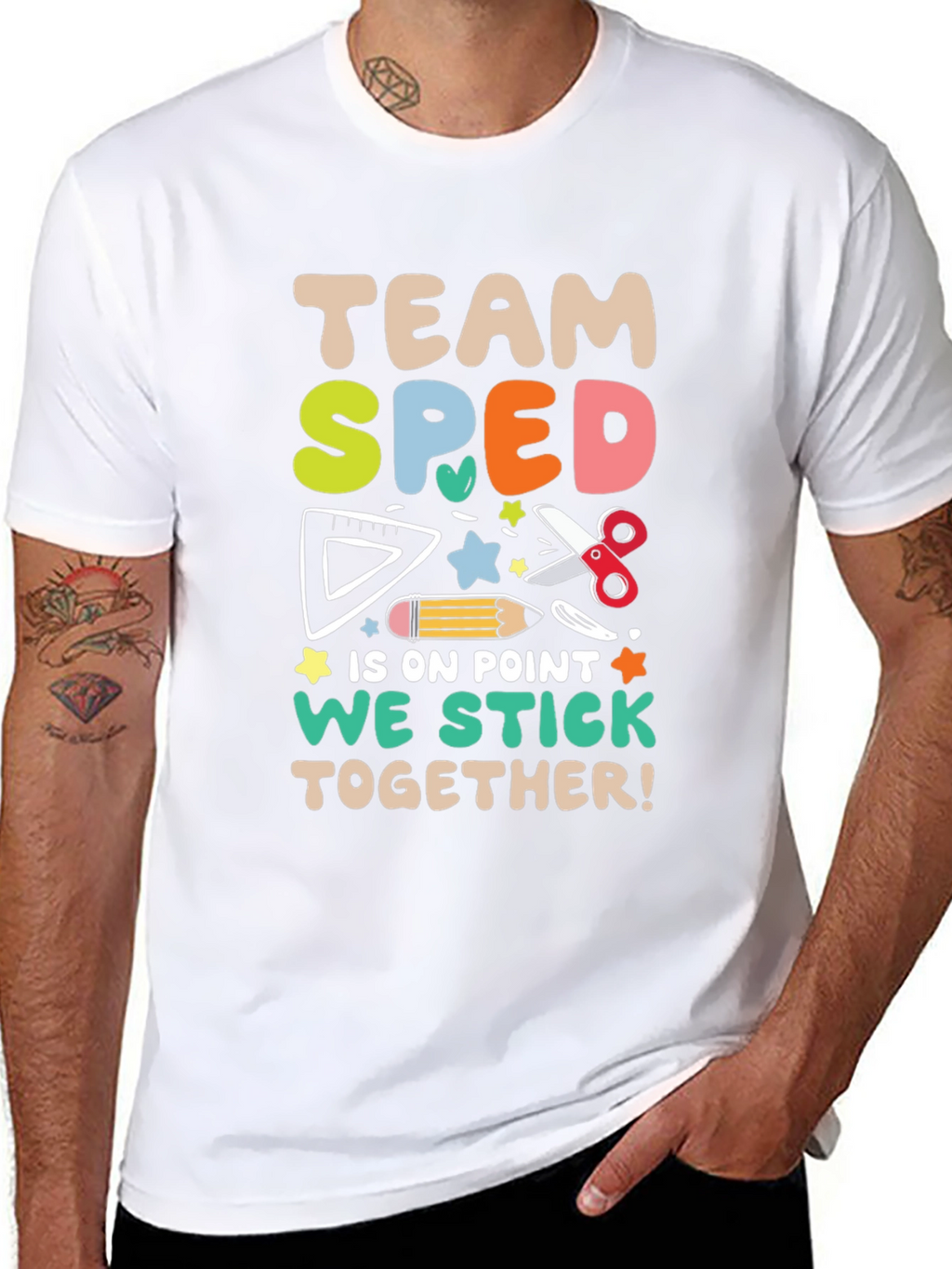 Team SPED Teacher Shirt - We Stick Together!