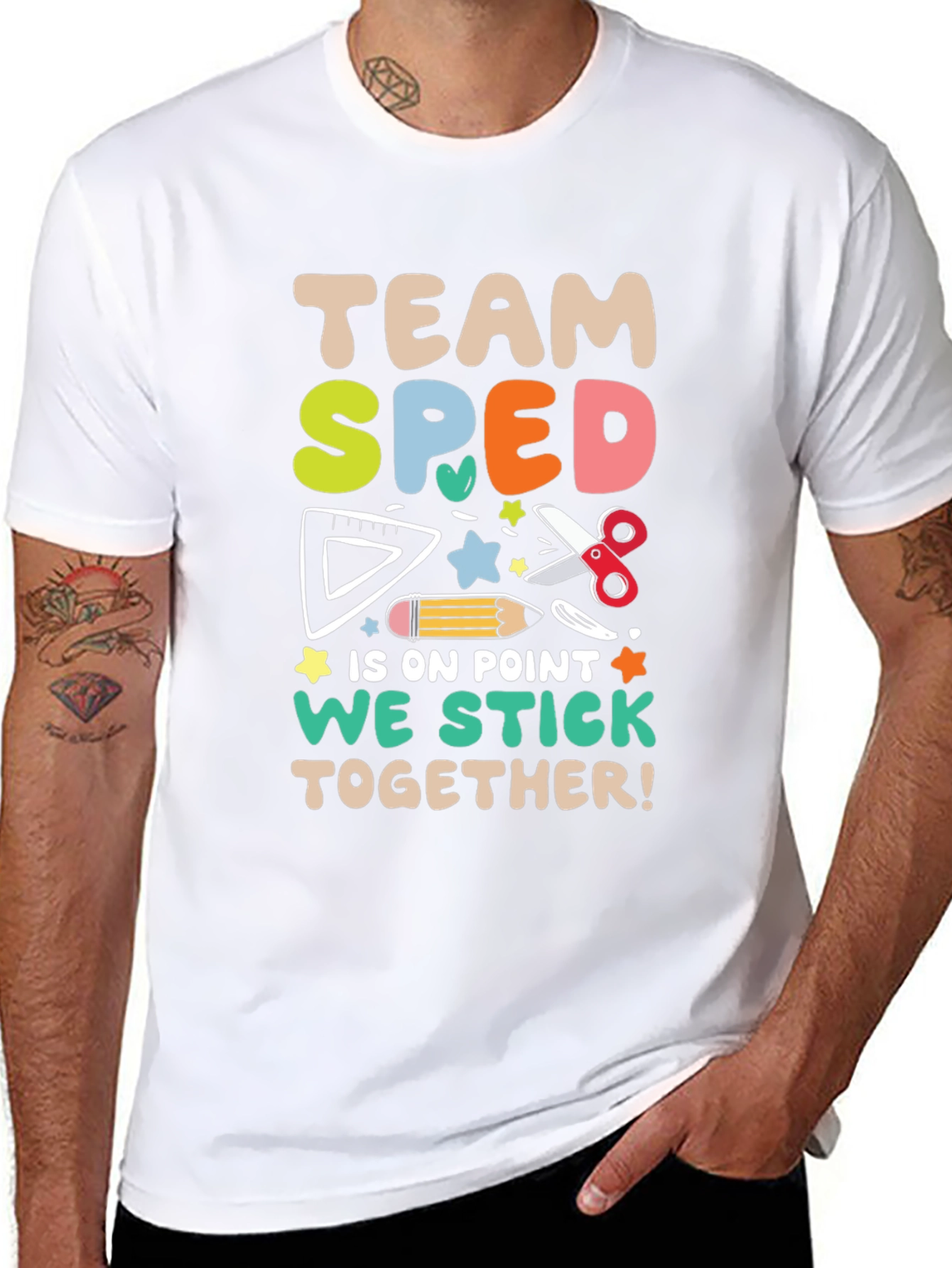 Team SPED Teacher Shirt - We Stick Together!