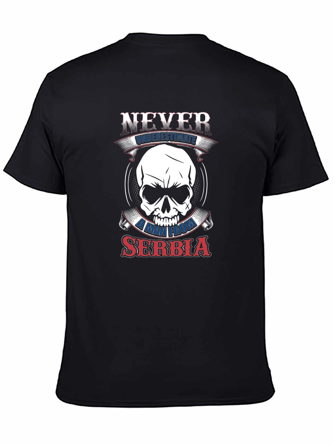 Never Underestimate Serbia Graphic T-Shirt