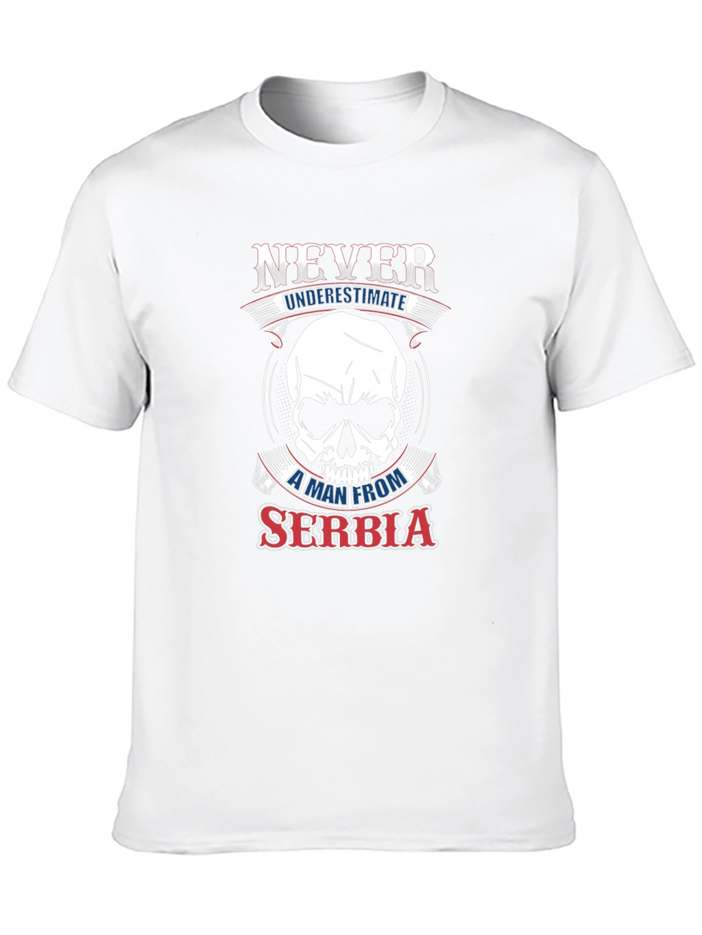 Never Underestimate Serbia Graphic T-Shirt