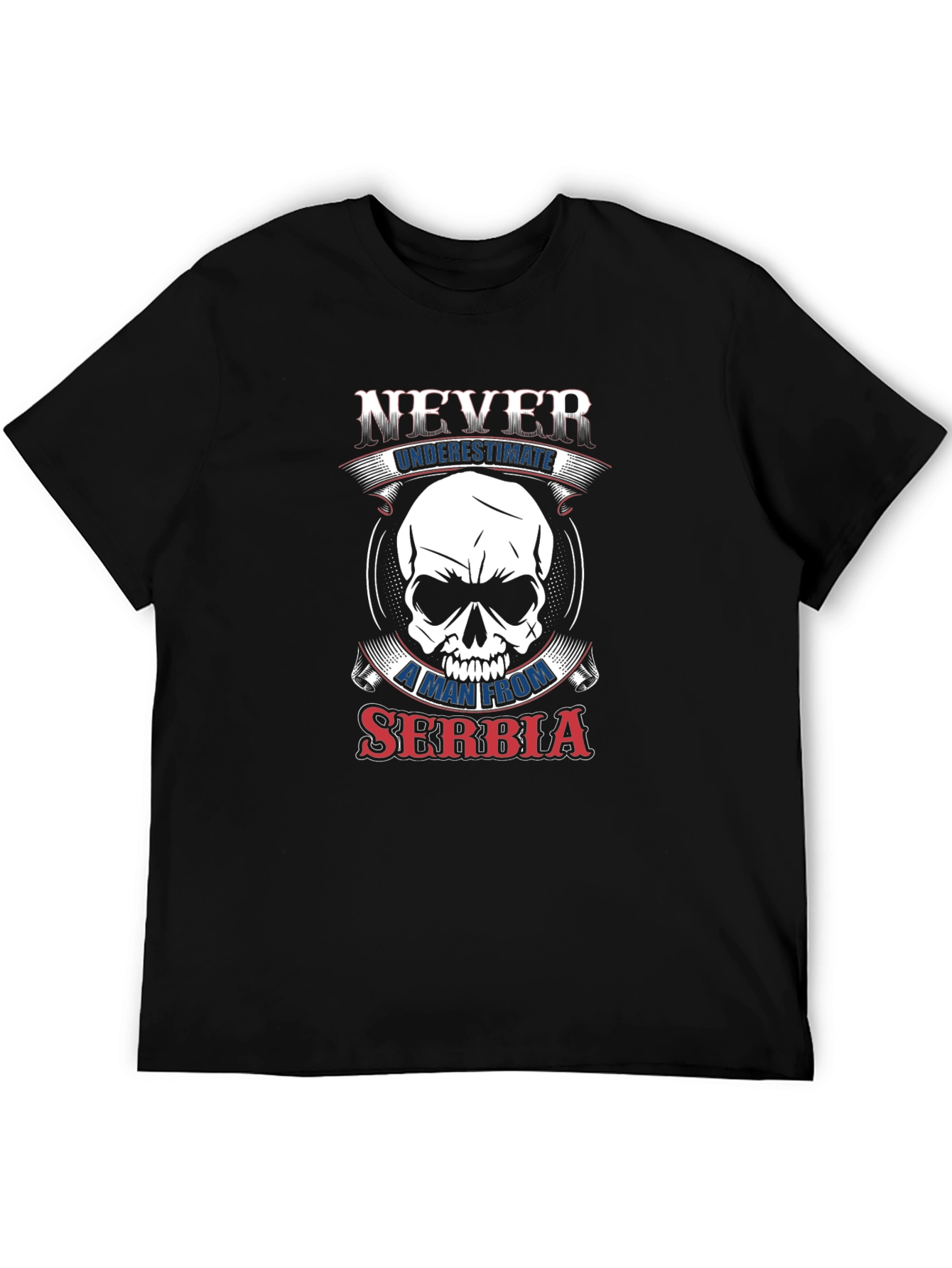 Never Underestimate Serbia Graphic T-Shirt