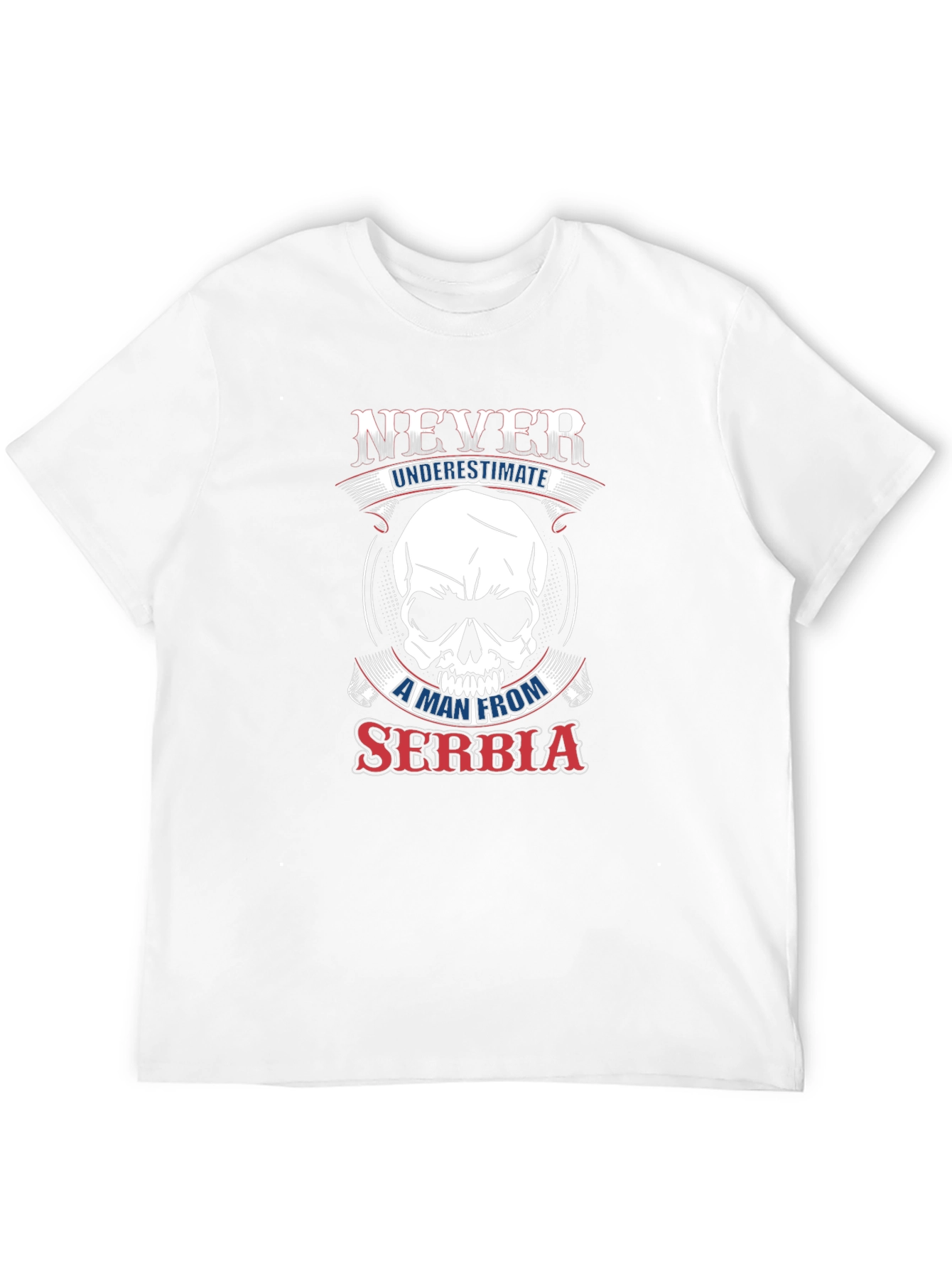 Never Underestimate Serbia Graphic T-Shirt