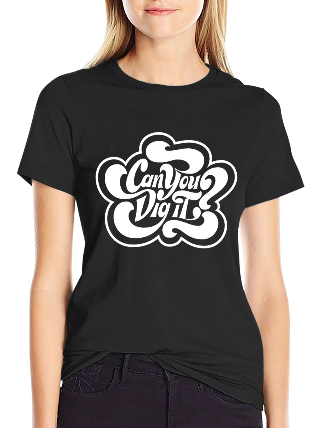 Retro Can You Dig It? Black T-Shirt