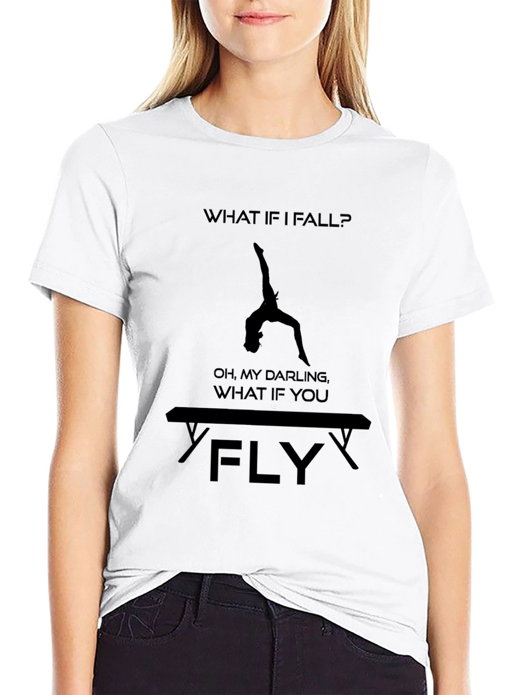 Gymnastics T-Shirt: What If You Fly? Tee