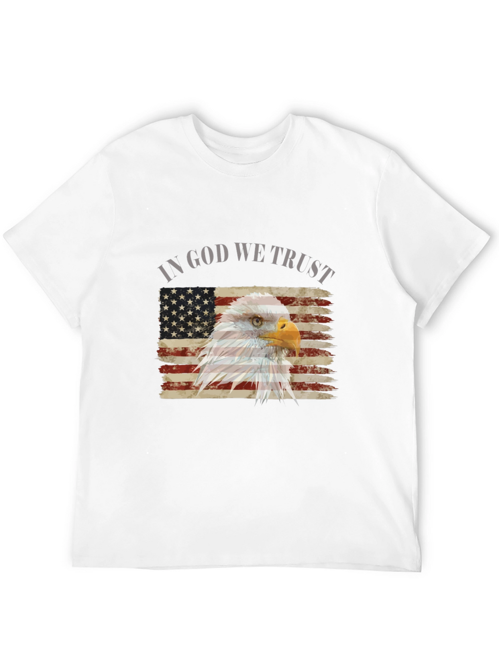 Patriotic Eagle Flag Graphic T-Shirt